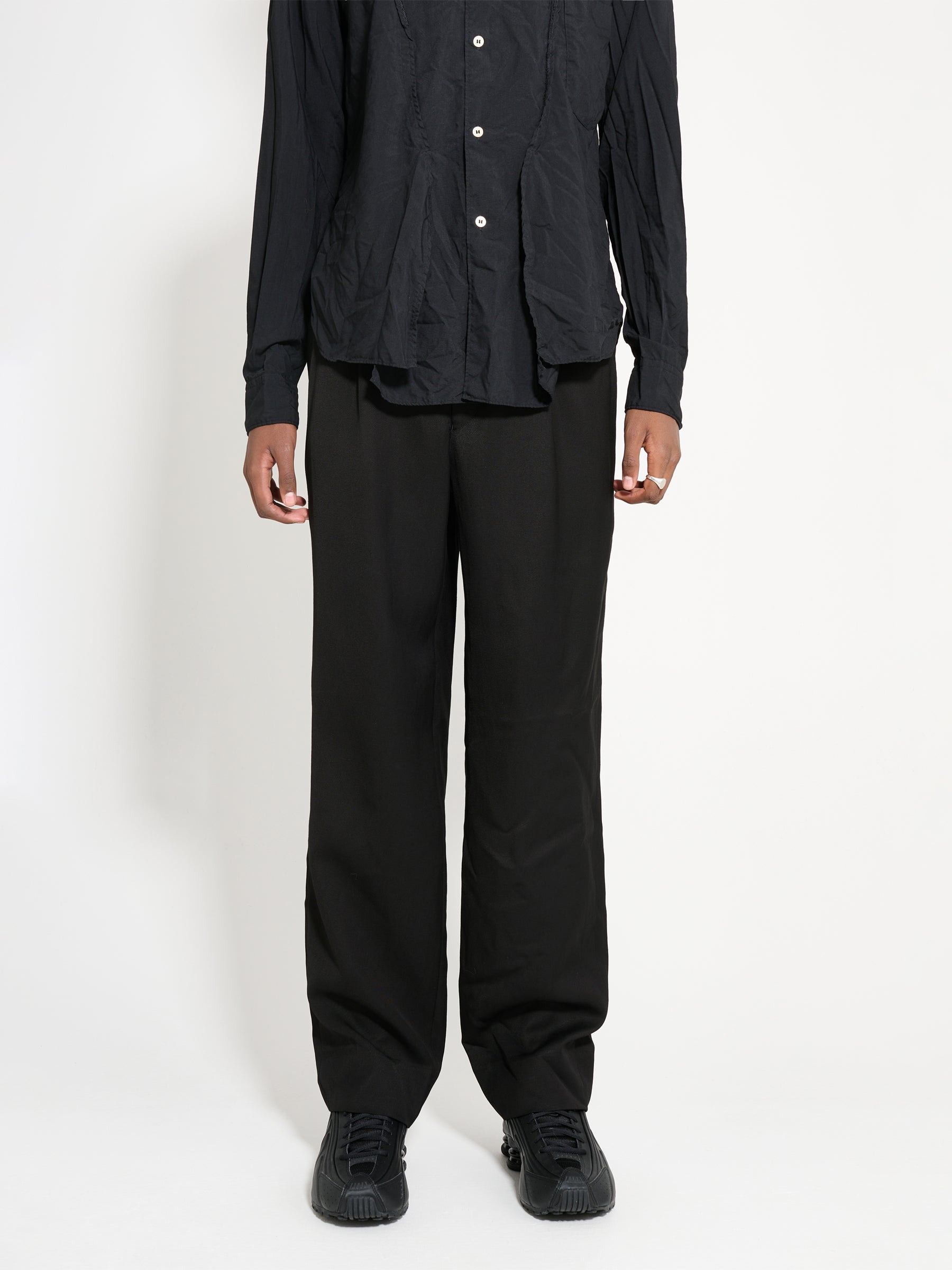 Comme des Garçons Homme Plus Rayon Linen Twill Pants Black