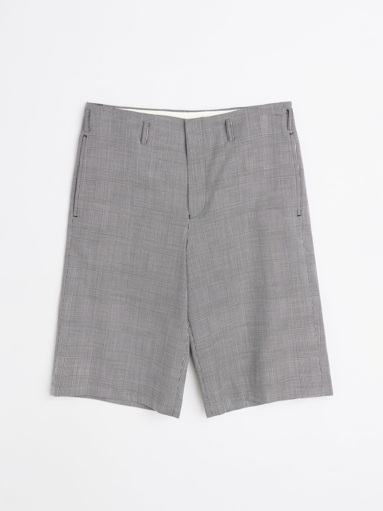 Comme des Garçons Homme Plus Wool Glen Check Shorts Black / Natural