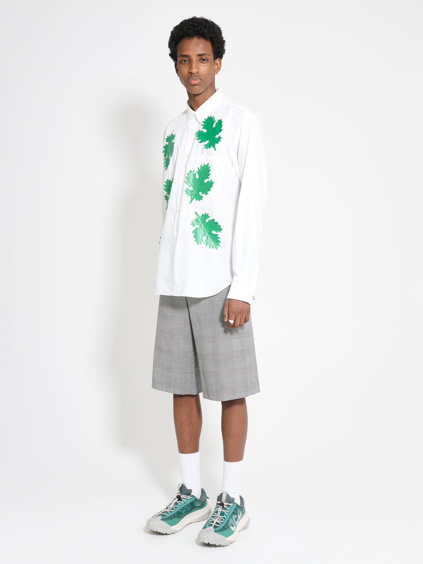 Comme des Garçons Homme Plus Wool Glen Check Shorts Black / Natural