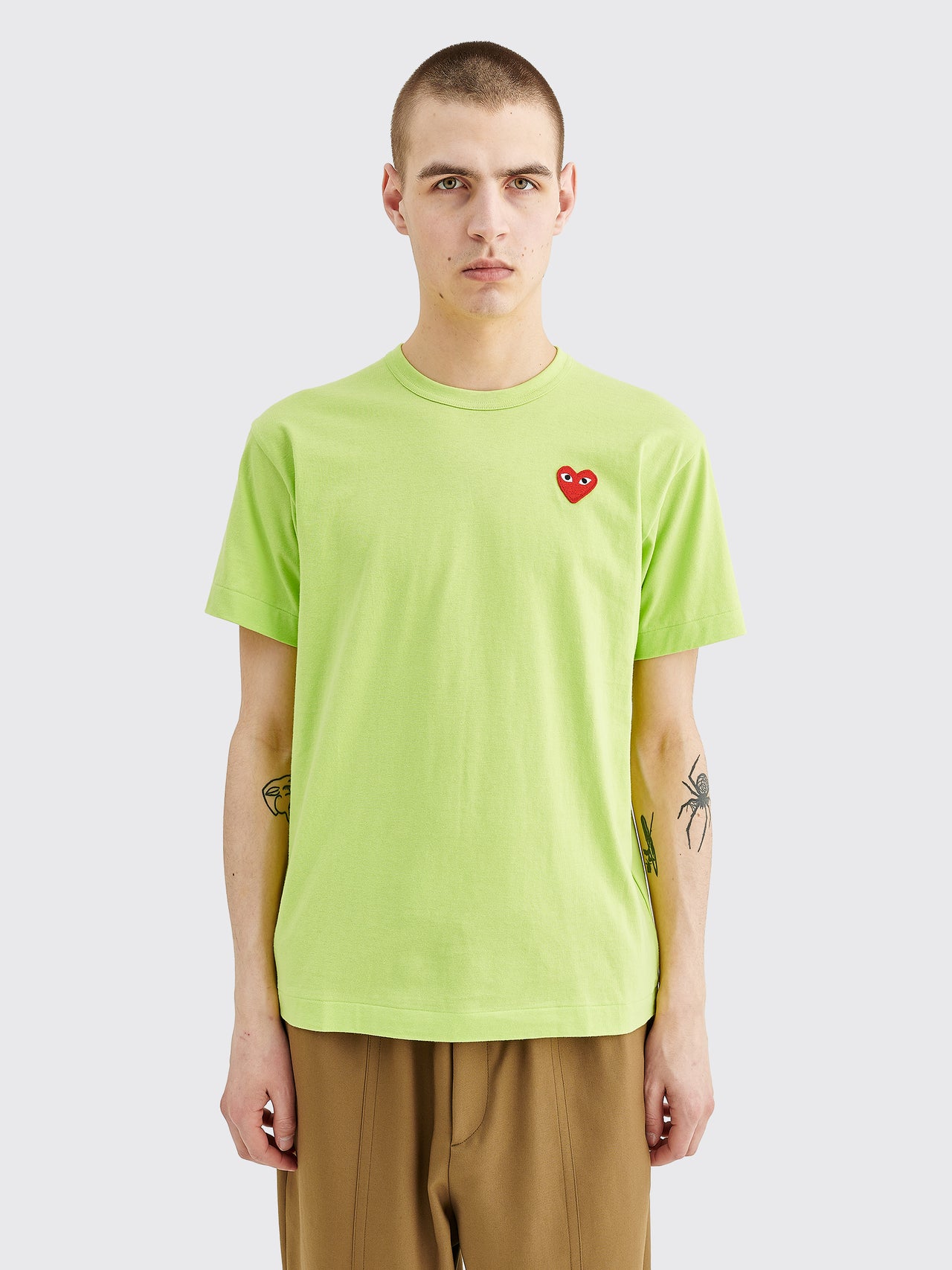 Comme des Garçons Play Small Heart T-shirt Green