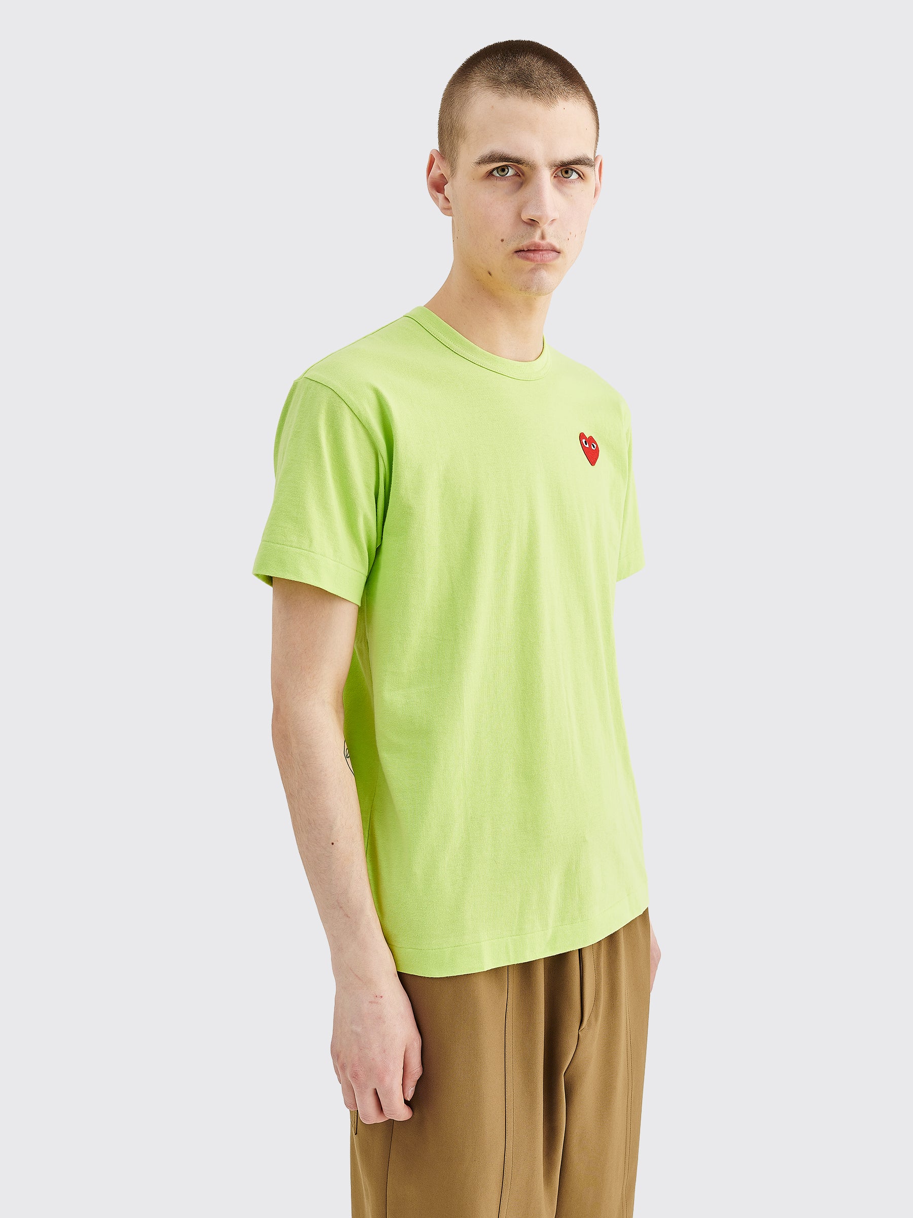 Comme des Garçons Play Small Heart T-shirt Green