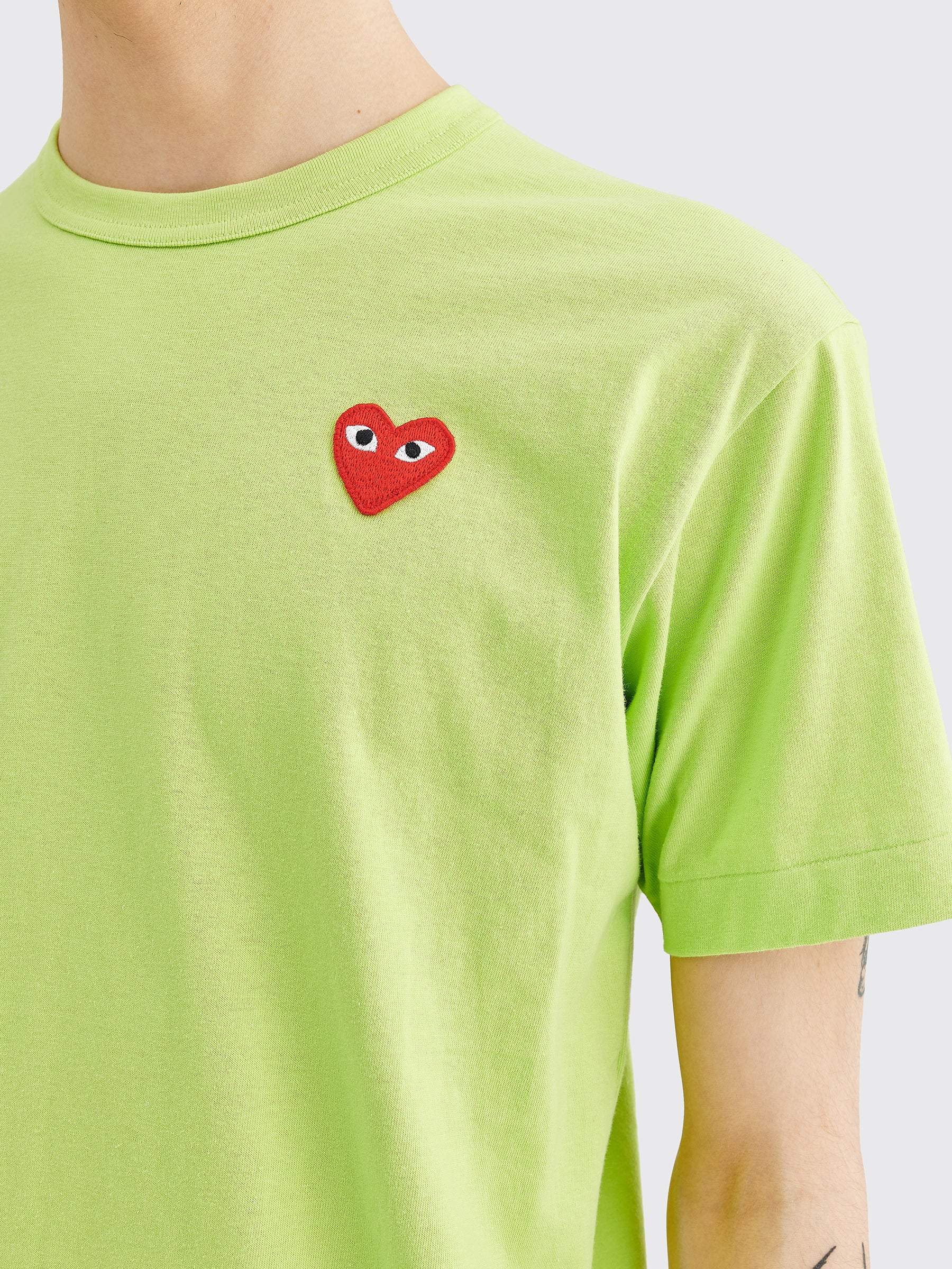 Comme des Garçons Play Small Heart T-shirt Green