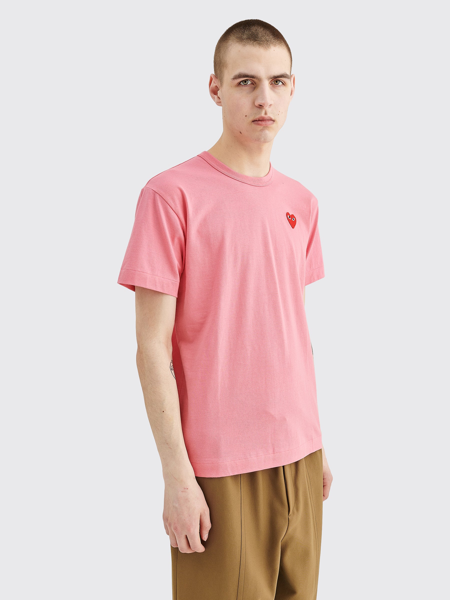 Comme des Garçons Play Small Heart T-shirt Pink