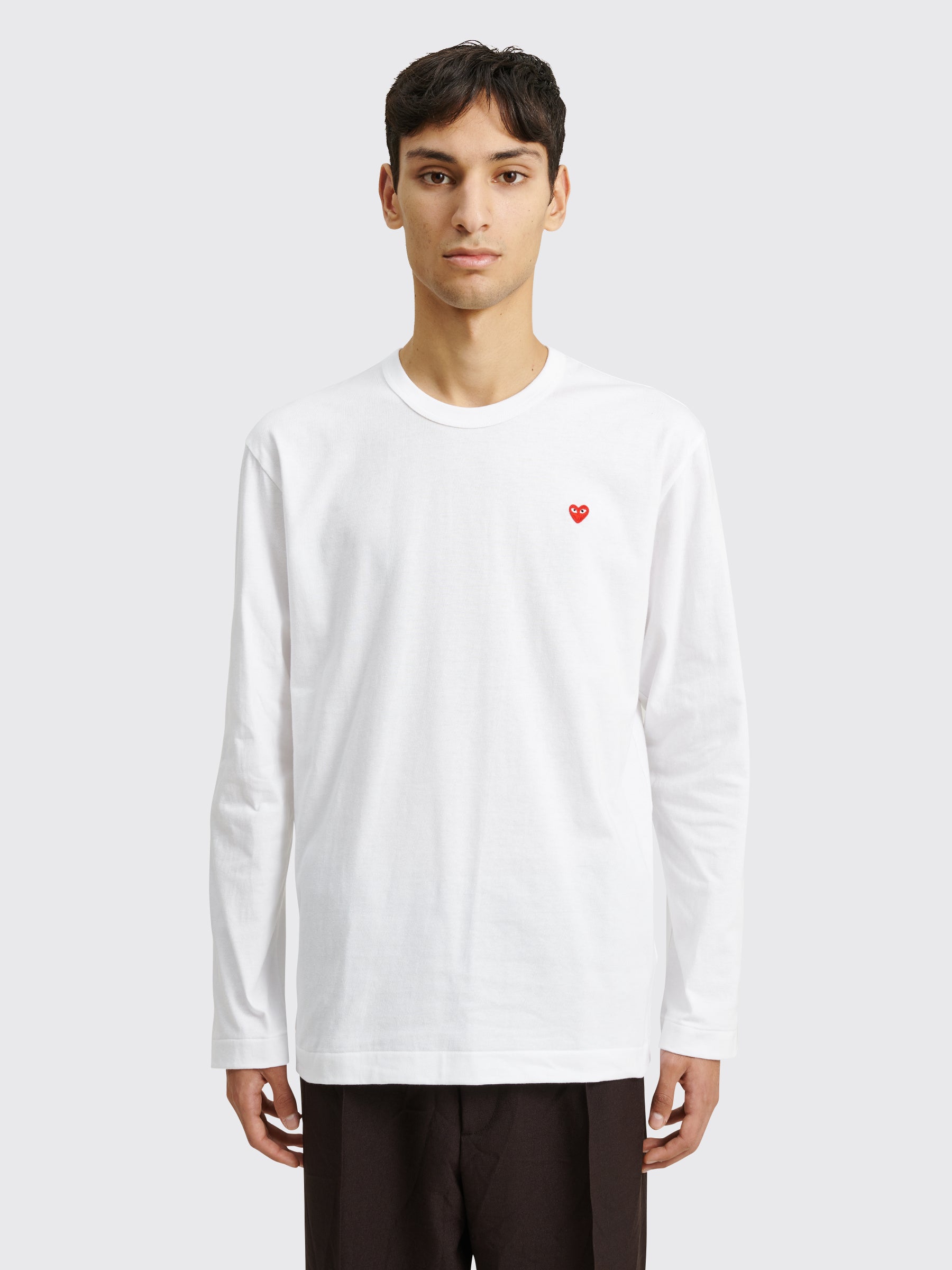 Comme des Garçons Play Mini Heart LS T-shirt White