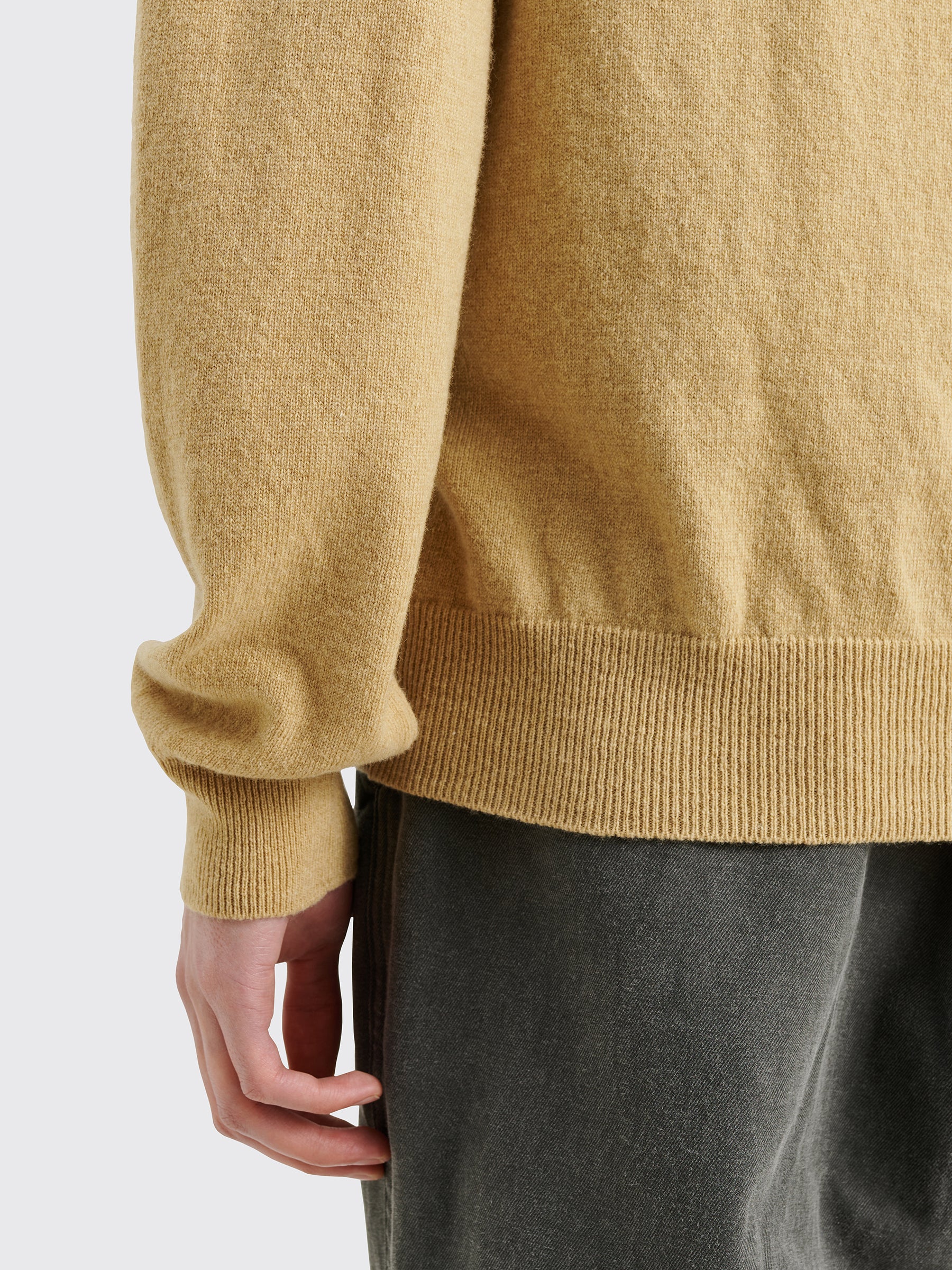 Comme des Garçons Play Small Heart Knitted Cardigan Light Camel