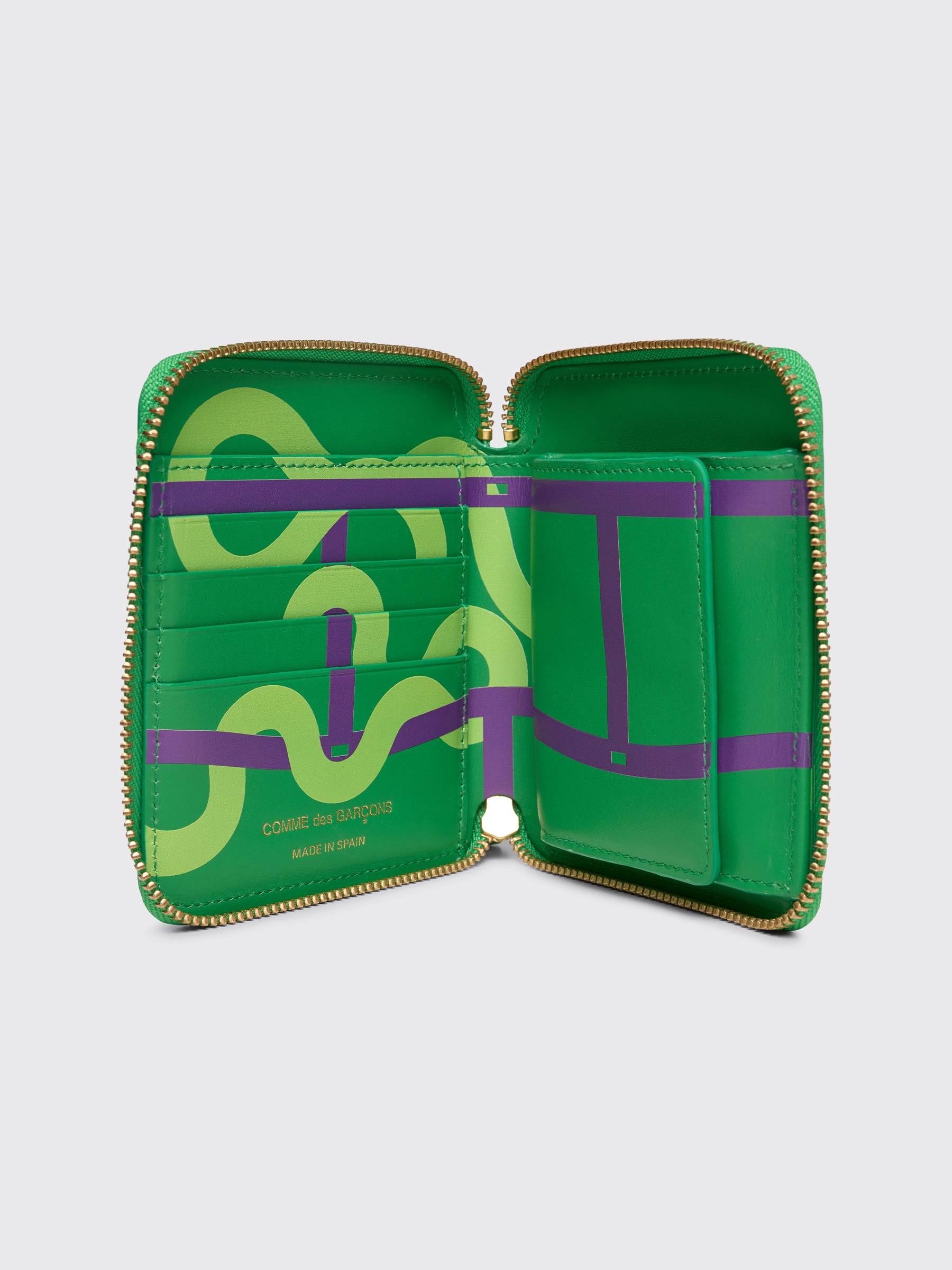 Comme des Garçons Wallet SA2100 Ruby Eyes Green