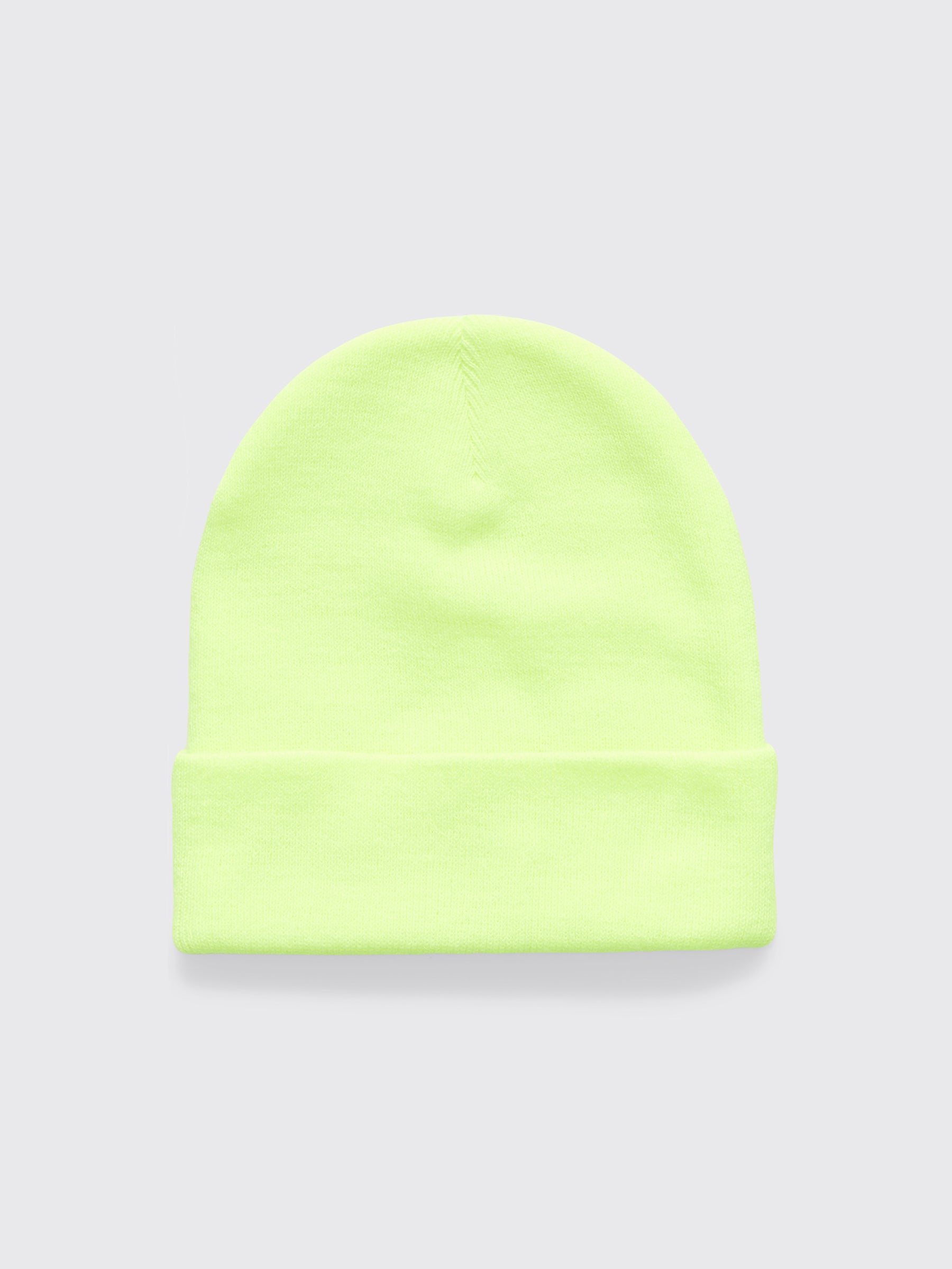 Connie Costas HELLvetica Beanie Safety Green