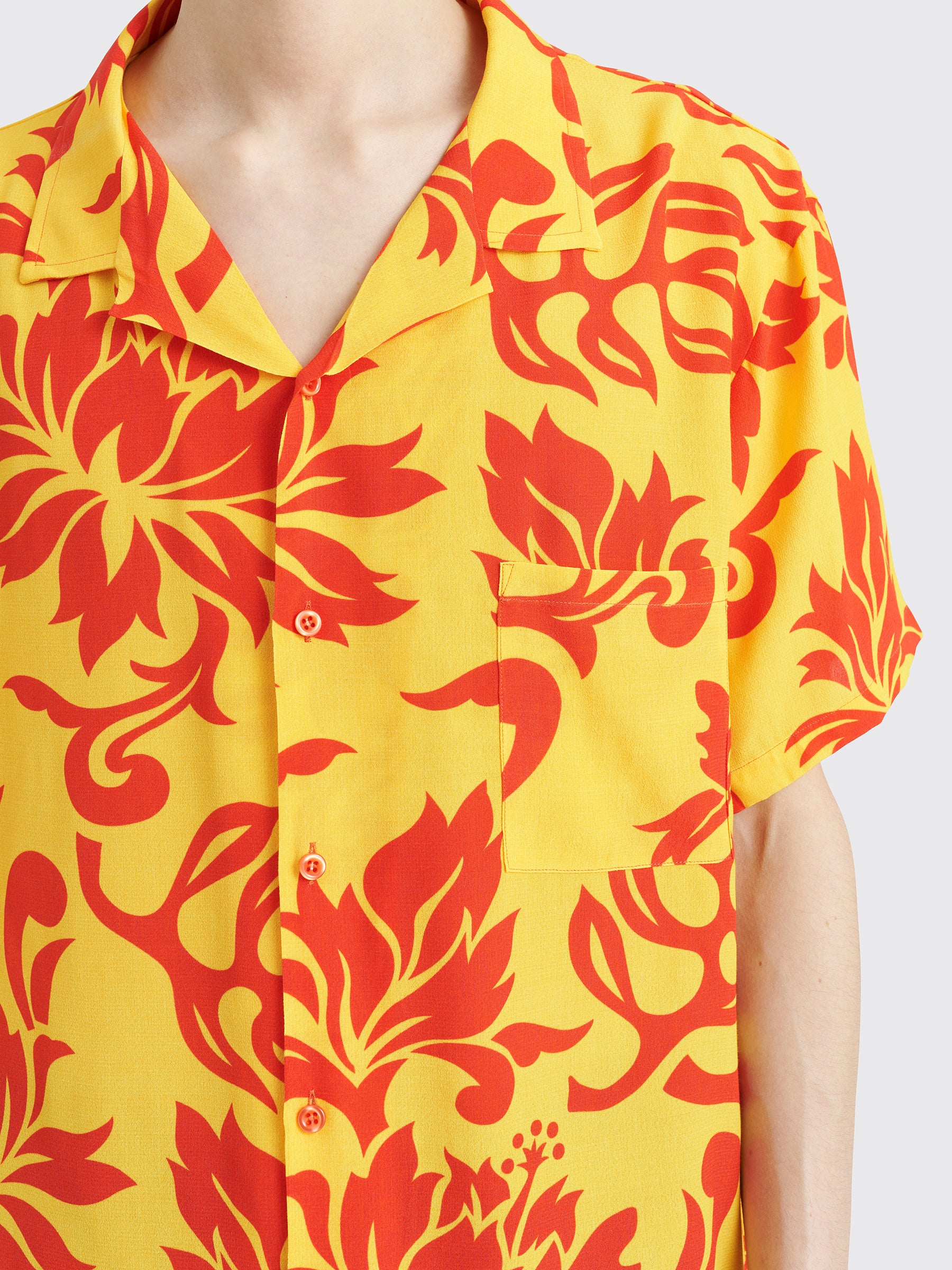 ERL Printed Short Sleeve Shirt ERL Tropcial Flowers