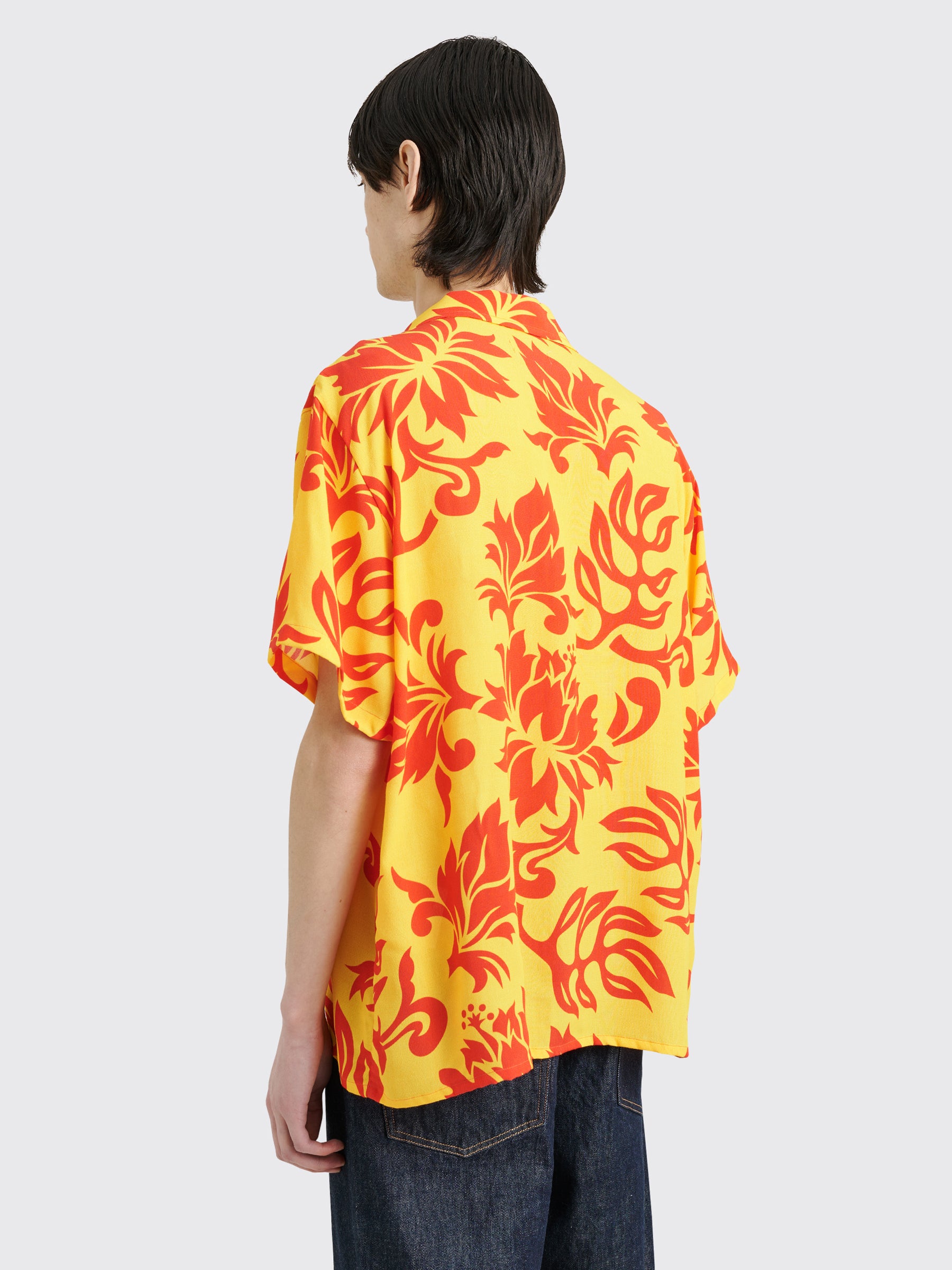 ERL Printed Short Sleeve Shirt ERL Tropcial Flowers