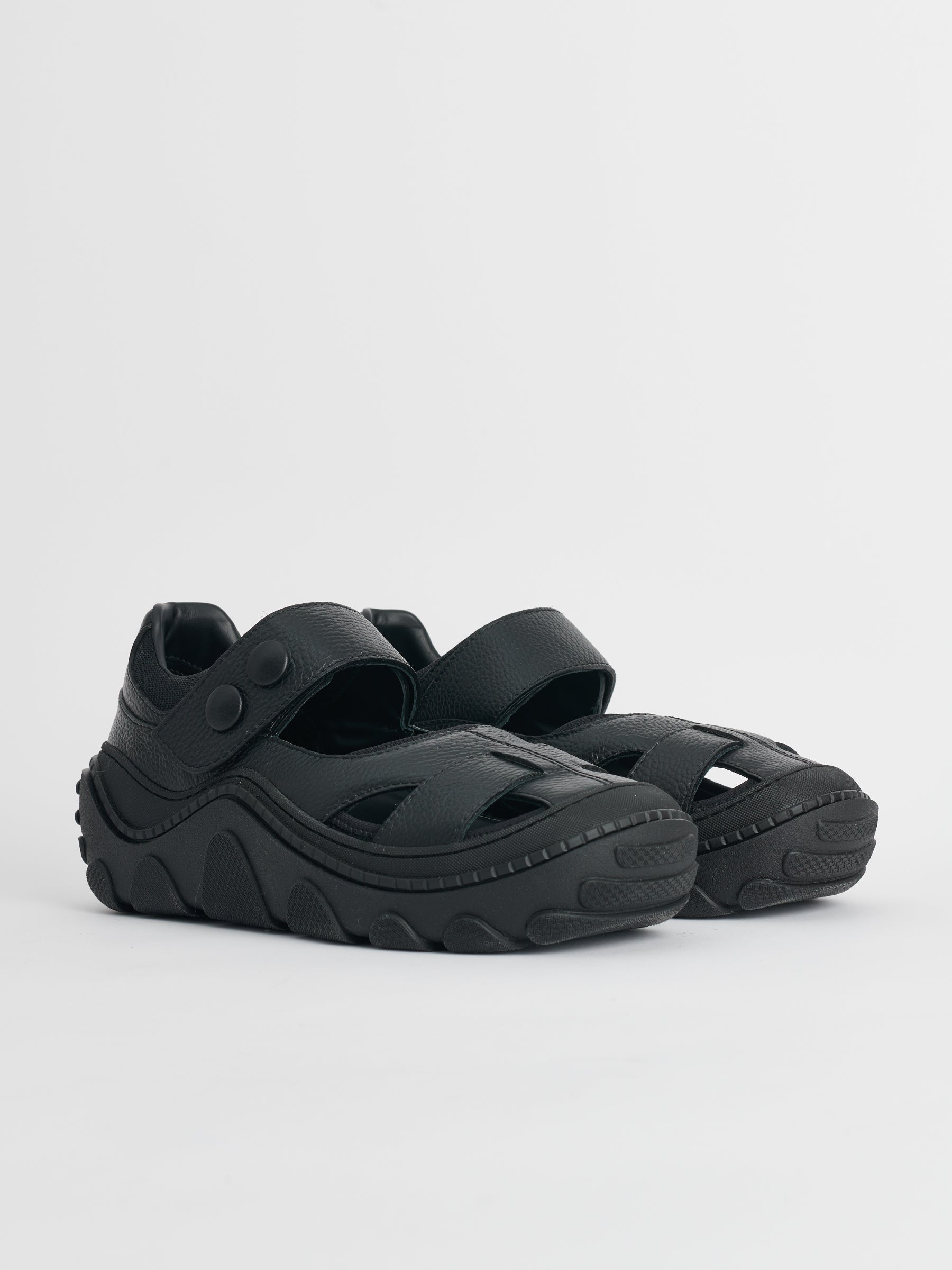 Kiko Kostadinov Sandal Hybrid Black Soot