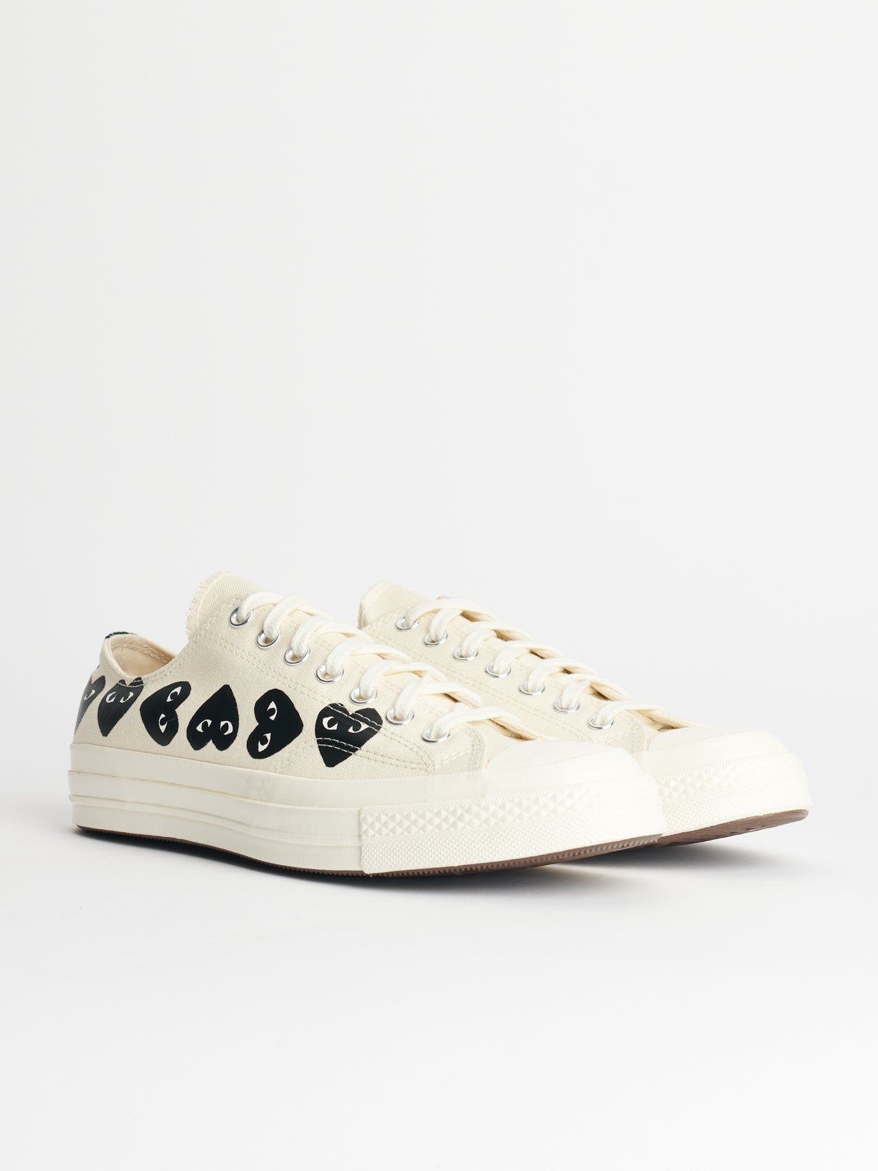 Comme des Garçons Play x Converse Chuck 70 Low Multi Hearts White