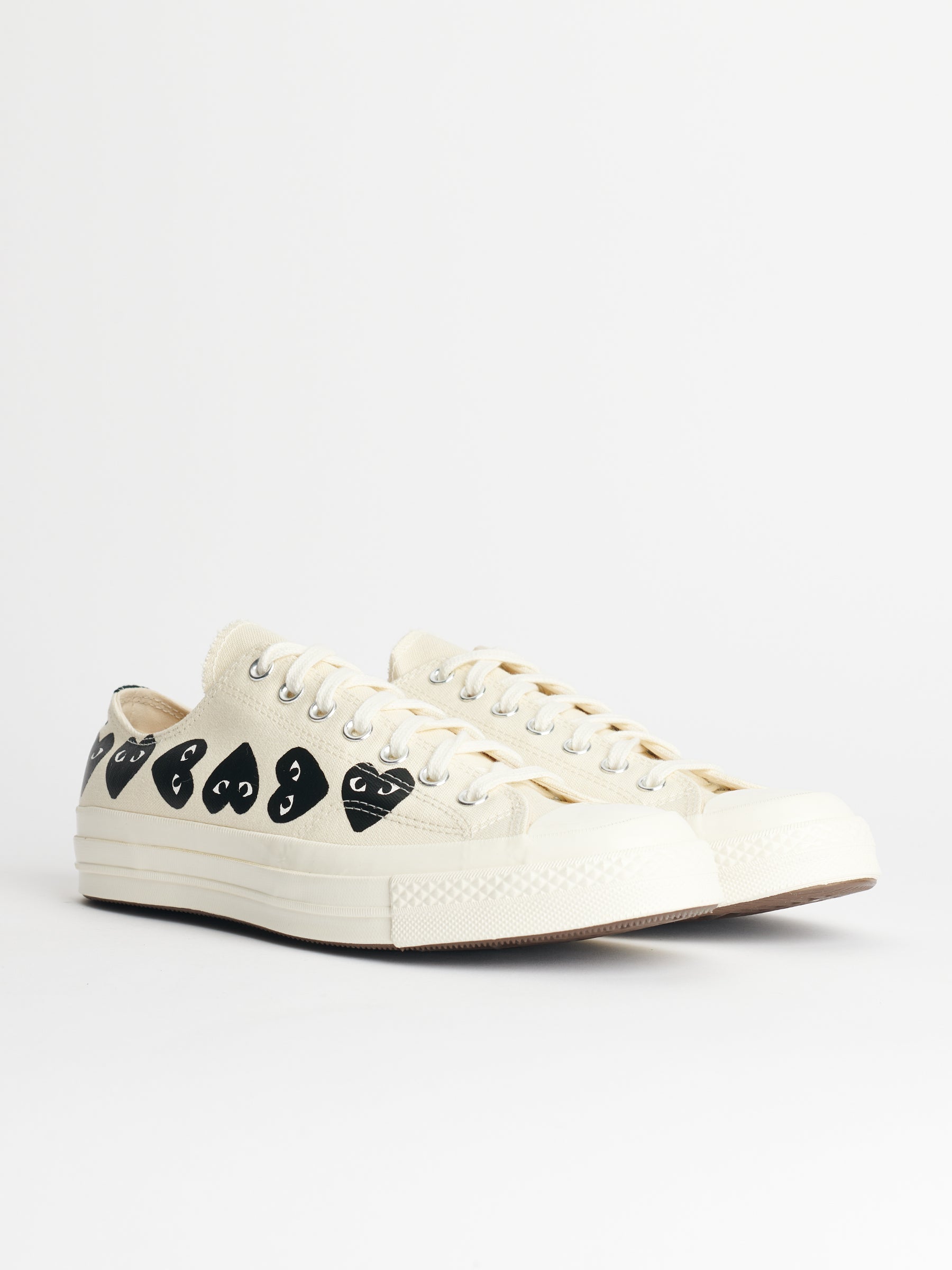 Comme des Garçons Play x Converse Chuck 70 Low Multi Hearts White