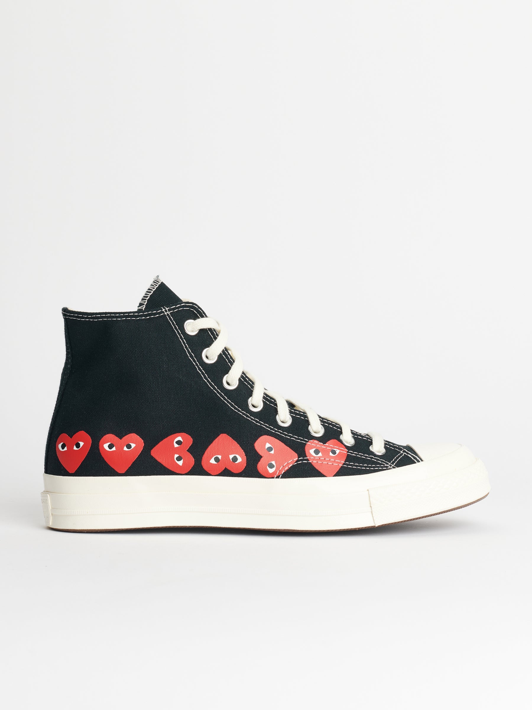 Comme des GarΓ§ons Play x Converse Chuck 70 Hi Multi Hearts Black