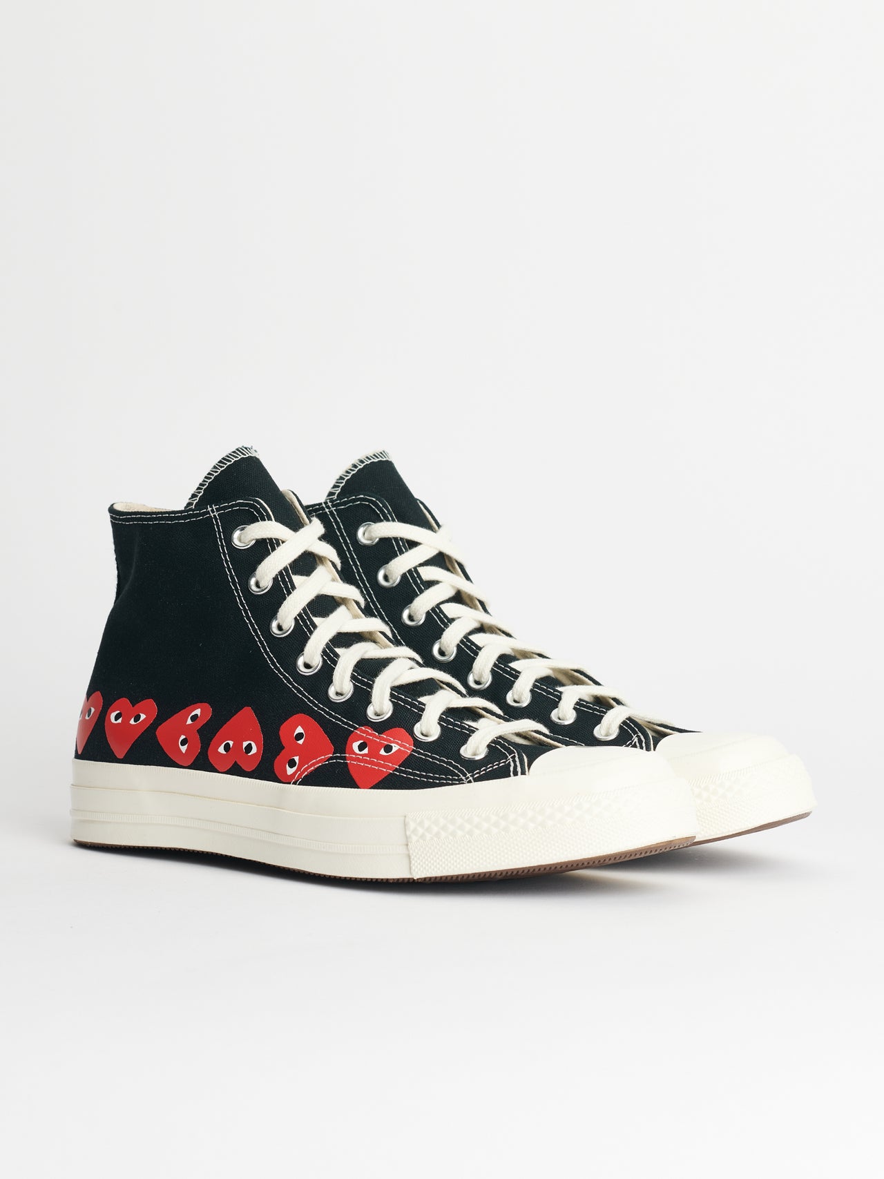 Comme des Garçons Play x Converse Chuck 70 Hi Multi Hearts Black