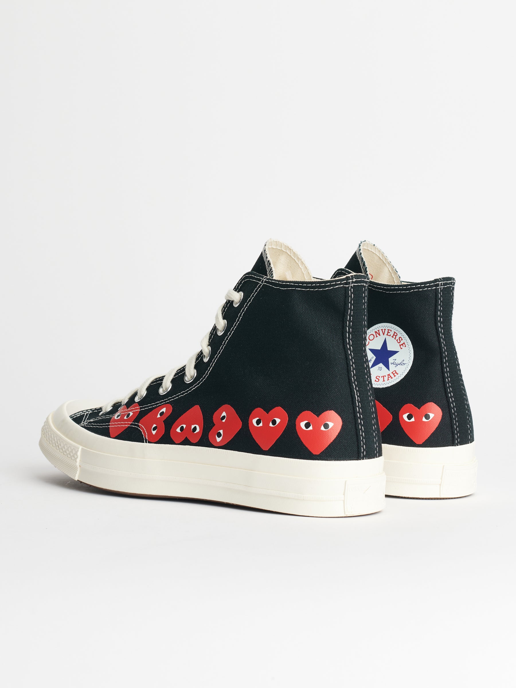 Comme des Garçons Play x Converse Chuck 70 Hi Multi Hearts Black
