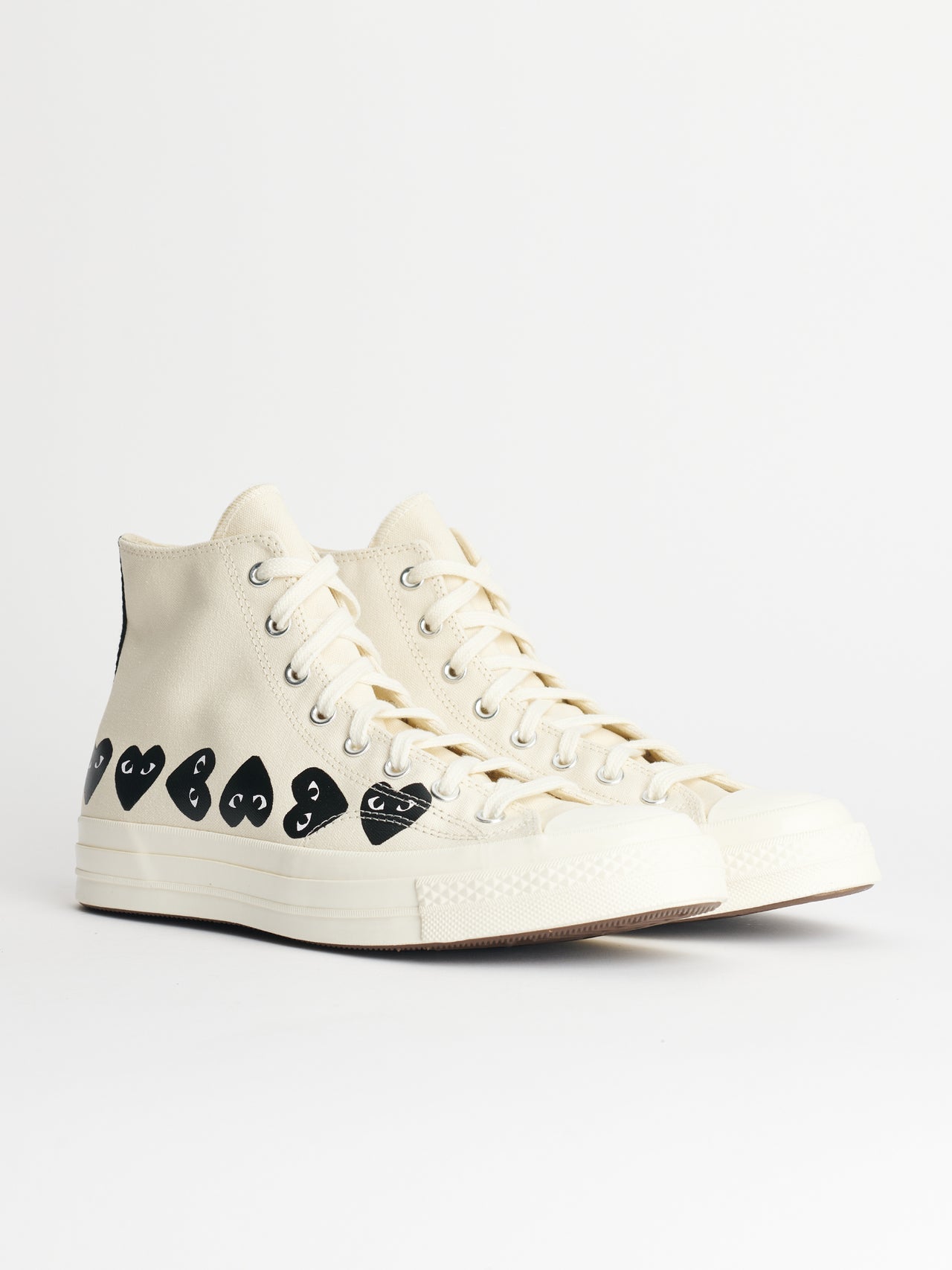 Comme des Garçons Play x Converse Chuck 70 Hi Multi Hearts White