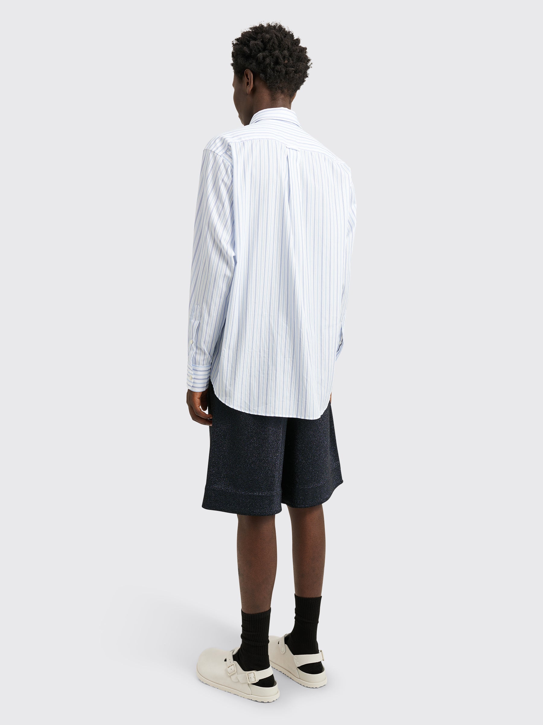 Jil Sander Metallic Shorts Night Blue