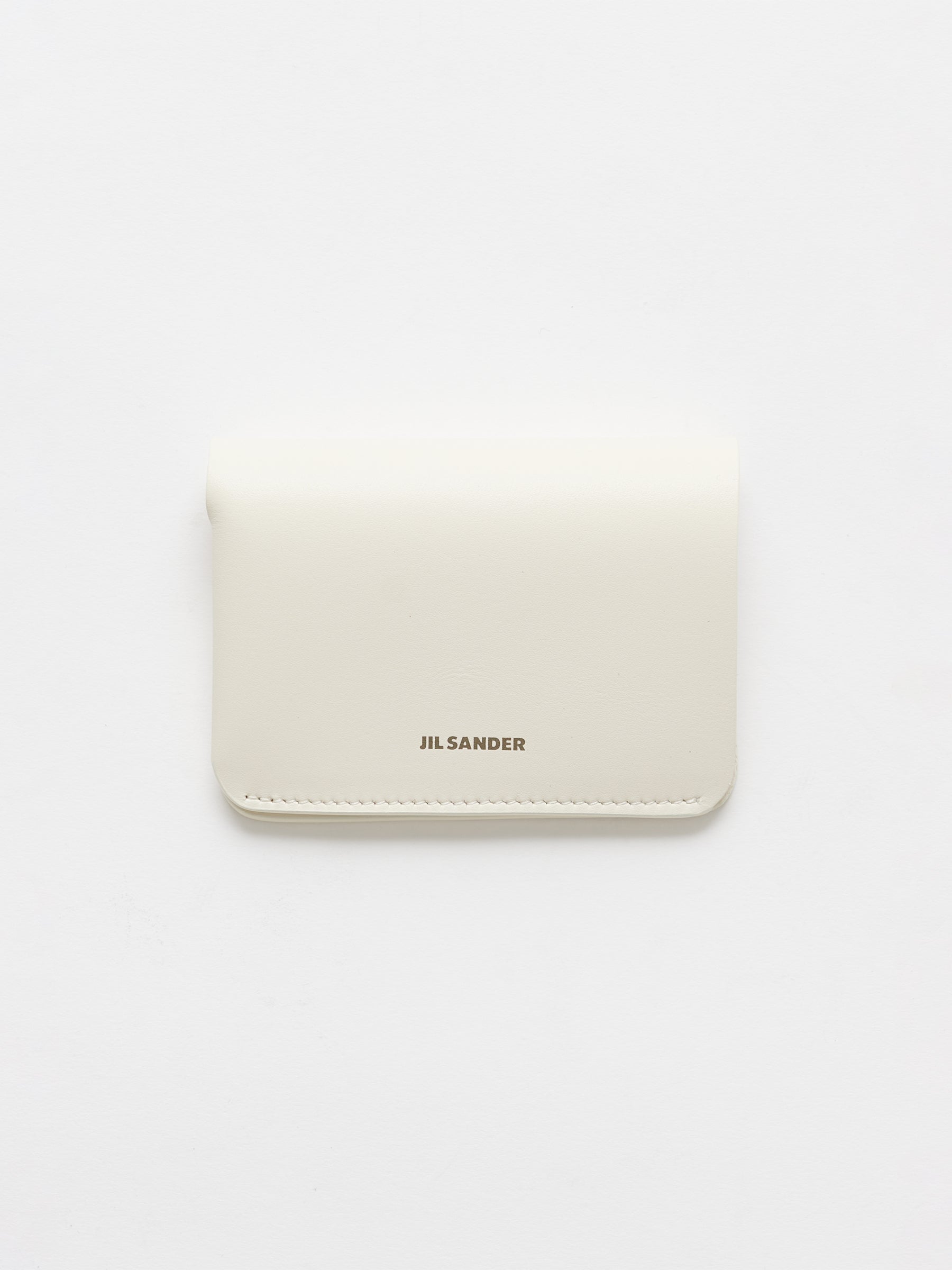 Jil Sander Double Card Wallet Eggshell