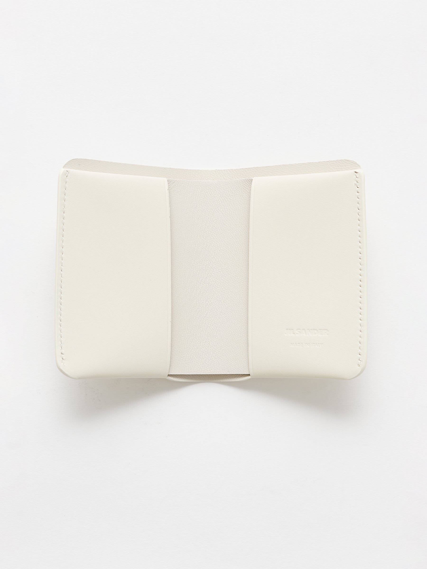 Jil Sander Double Card Wallet Eggshell
