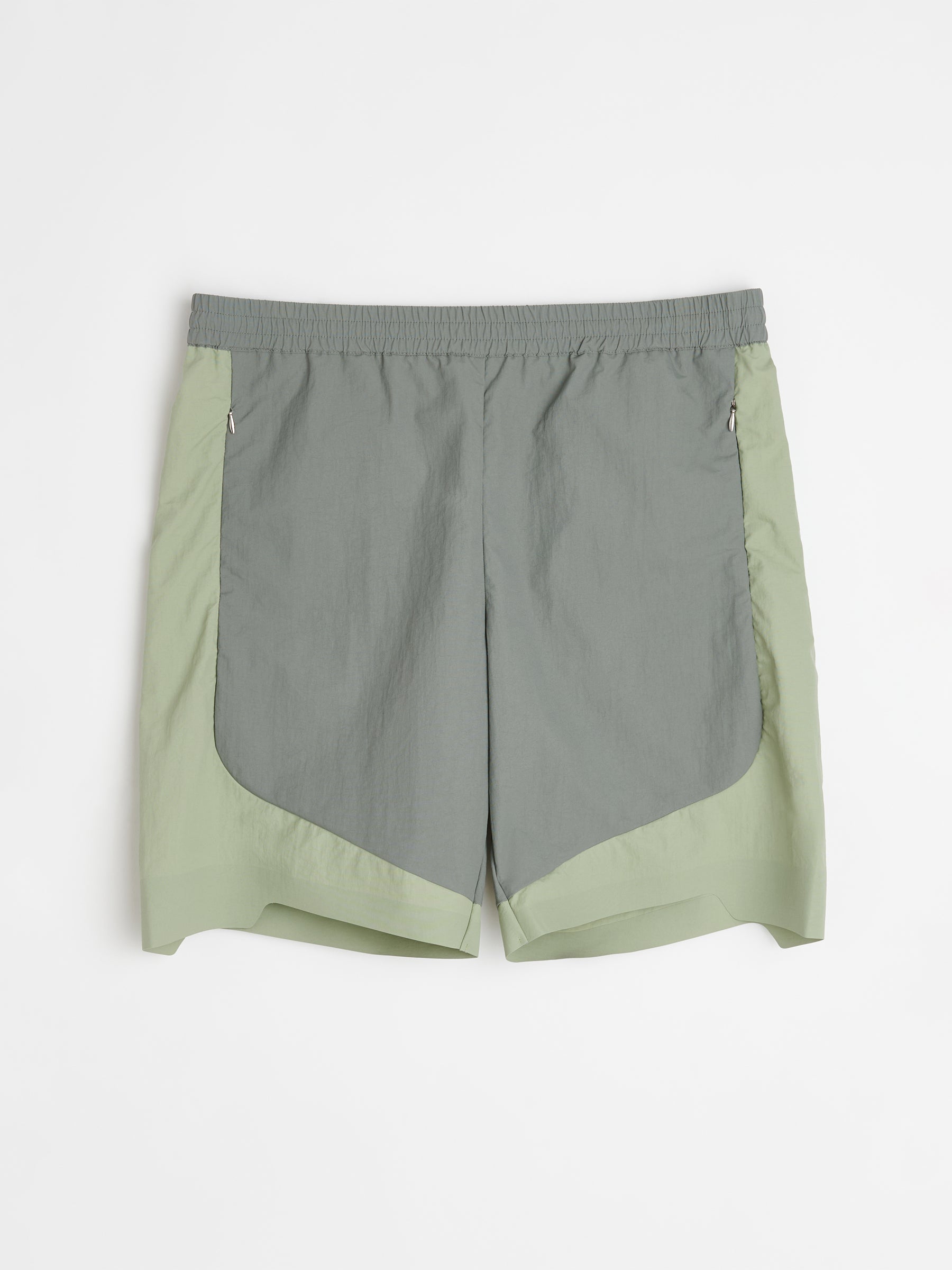 _J.L-A.L_ Nylon Short Grey / Green