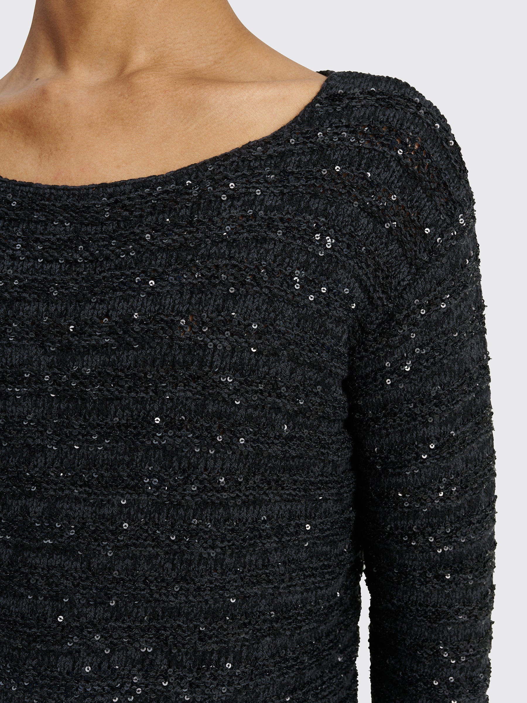 Judy Turner Luc Cropped Sweater Black