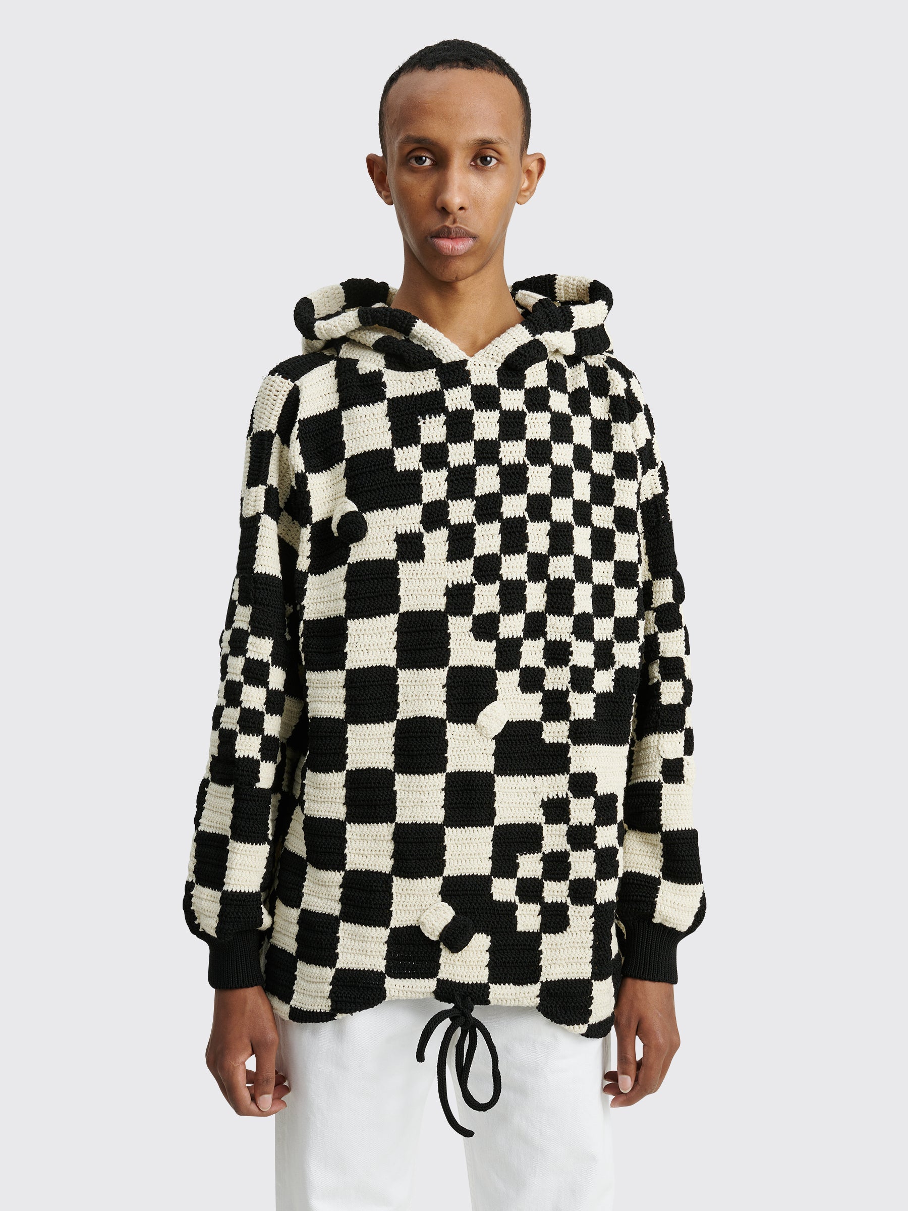 Judy Turner PI Hooded Sweater Black / White