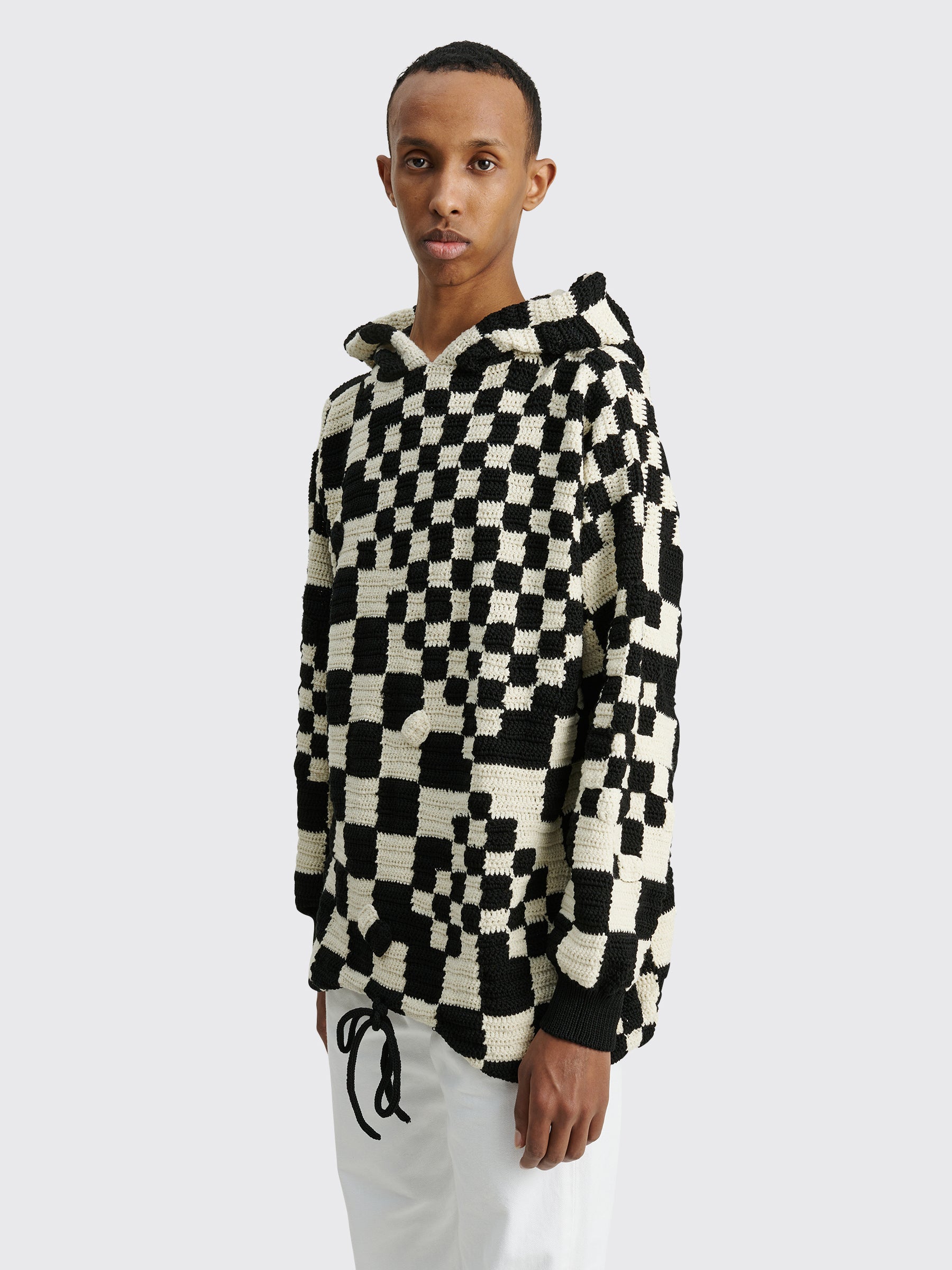 Judy Turner PI Hooded Sweater Black / White