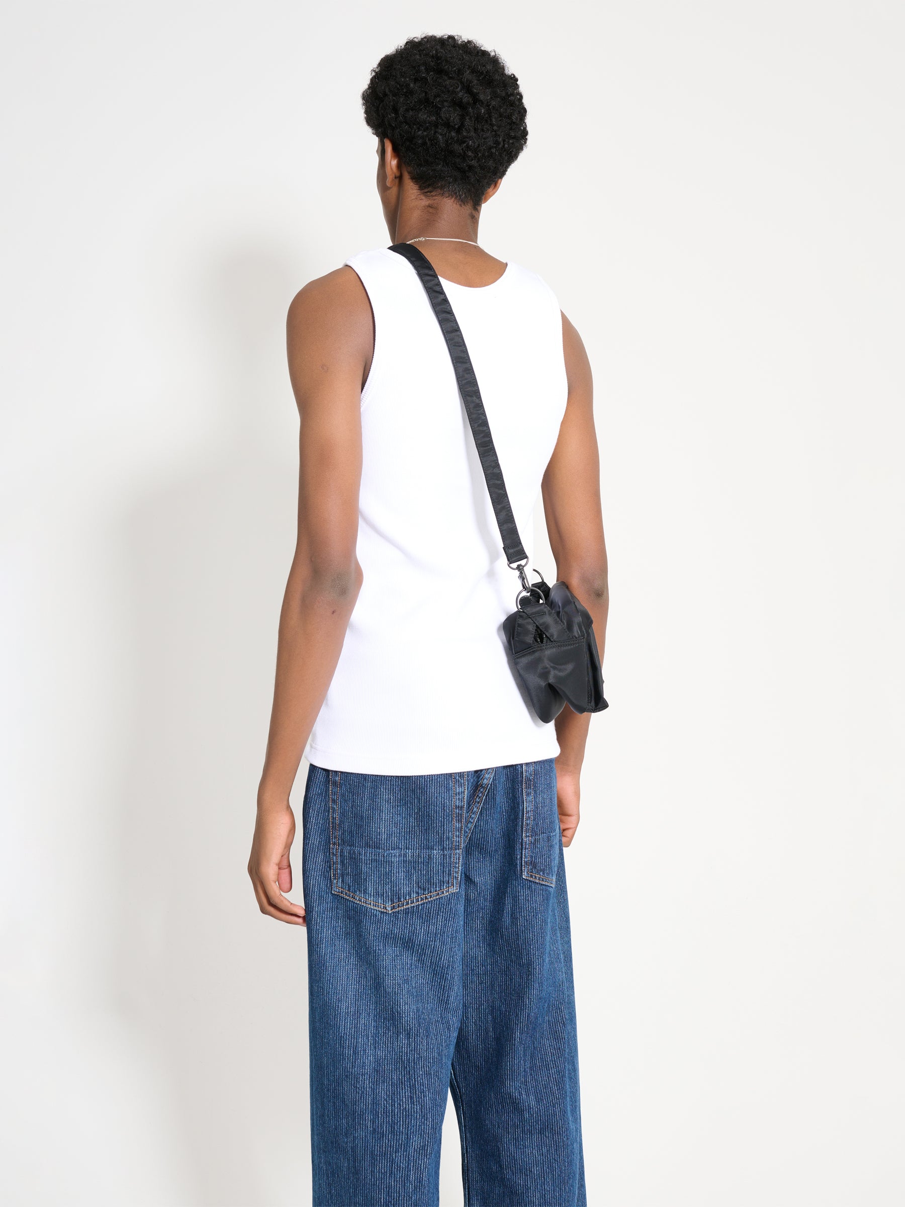 Junya Watanabe MAN Cotton Nylon Rib Knit White