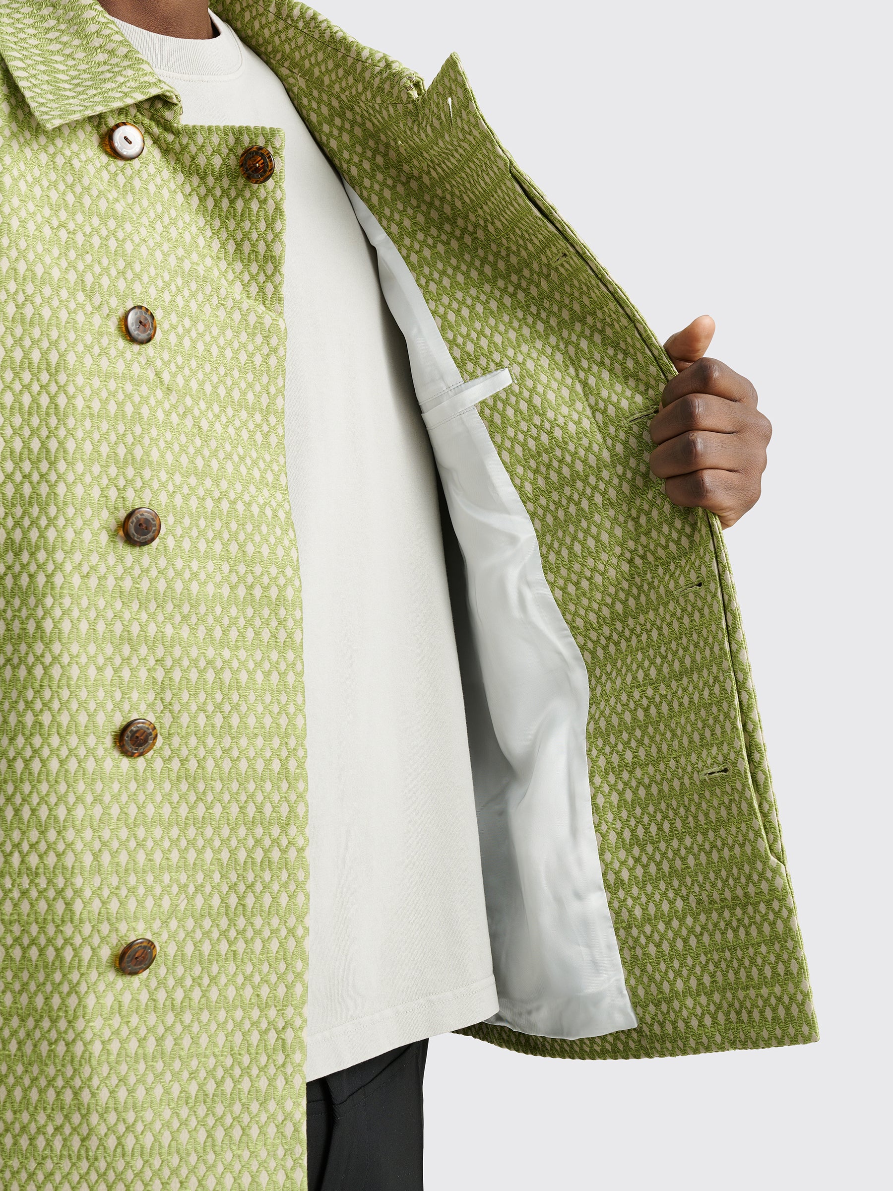 Kiko Kostadinov Tonkin Contrast Jacket Green Sand / Khaki