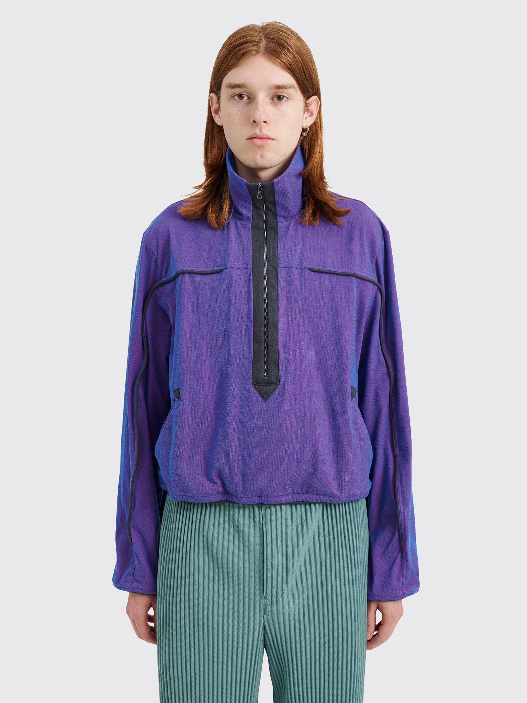 Kiko Kostadinov Agathon Pullover Top Jersey Phlox / Dim Grey