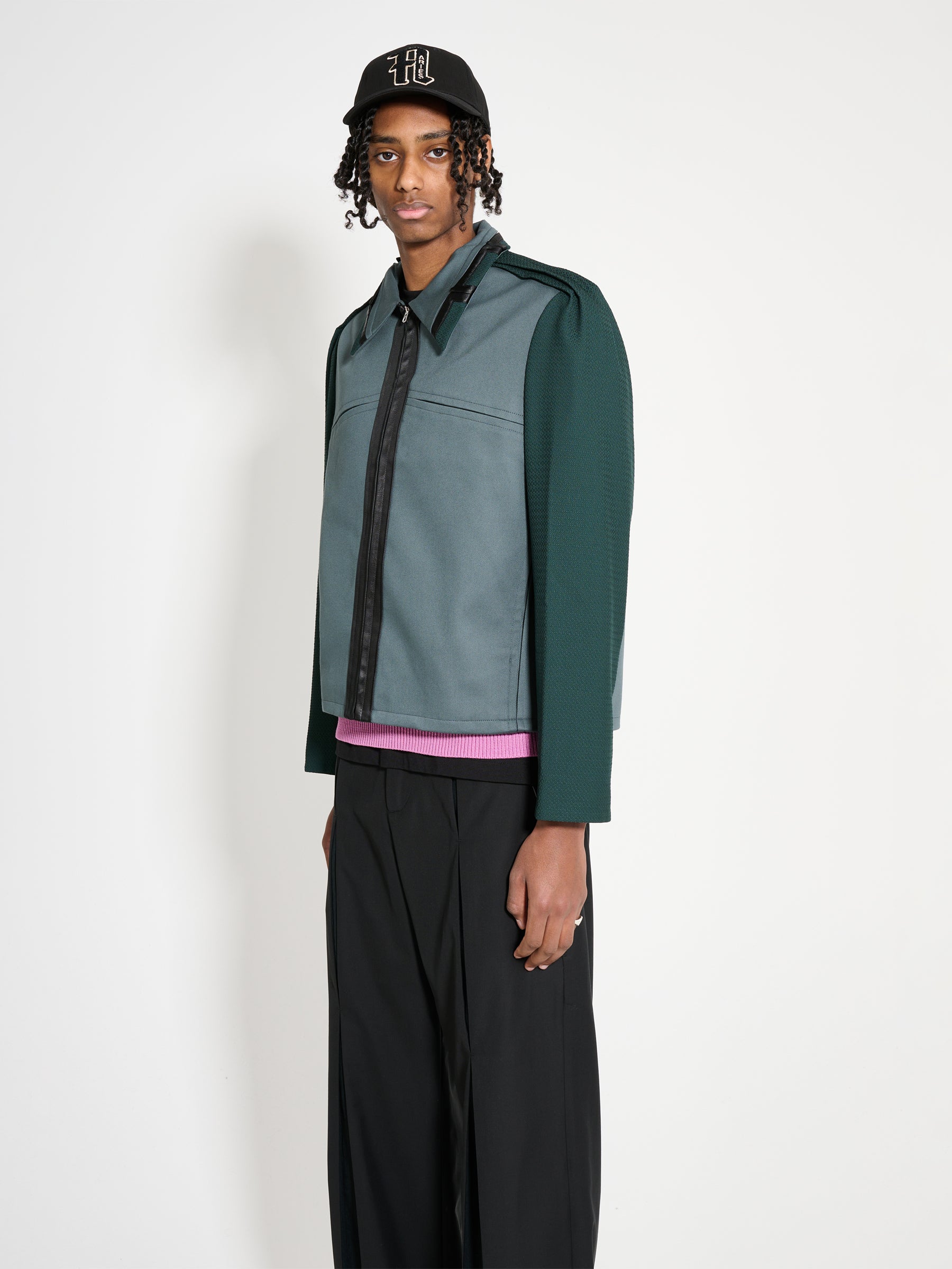 Kiko Kostadinov Ugo Blouson Stone Grey / Deep Green