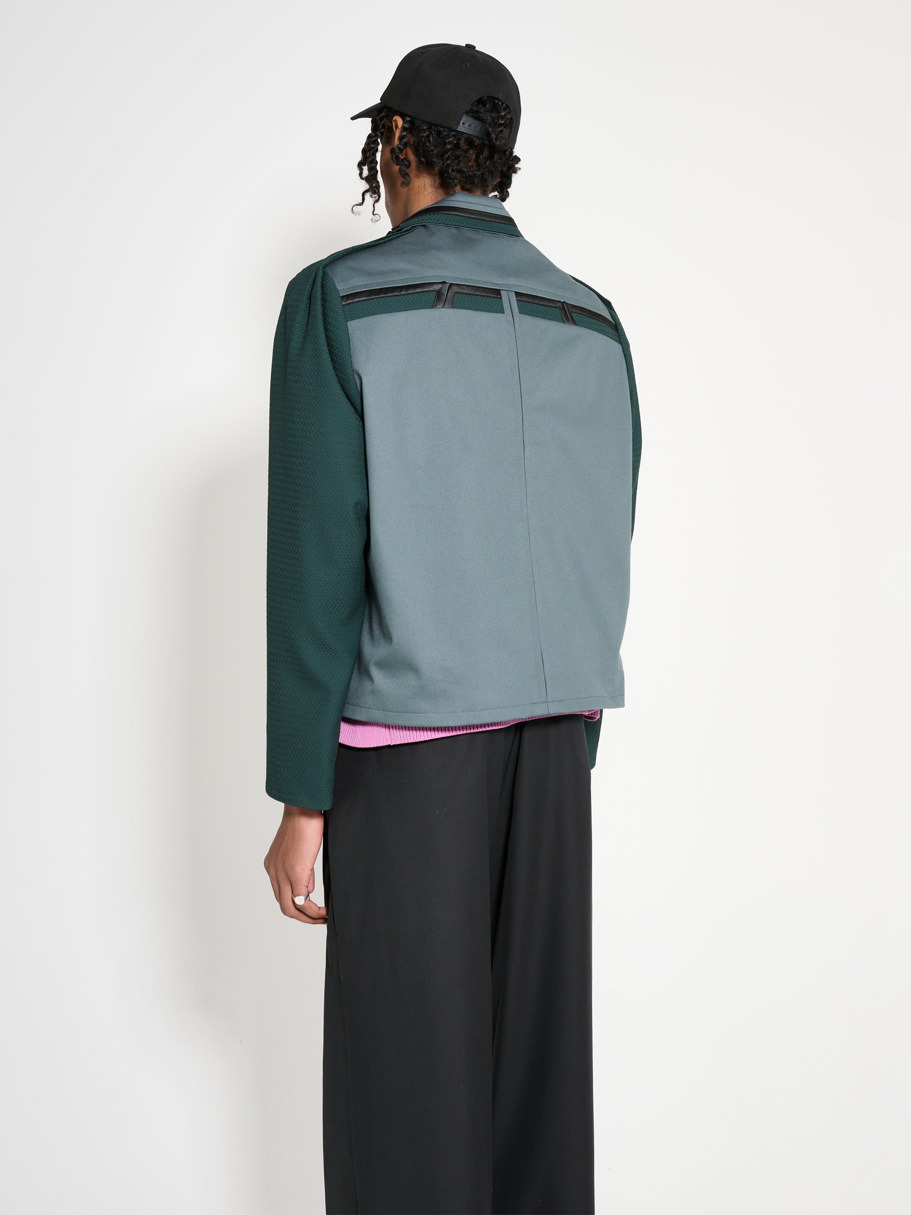 Kiko Kostadinov Ugo Blouson Stone Grey / Deep Green
