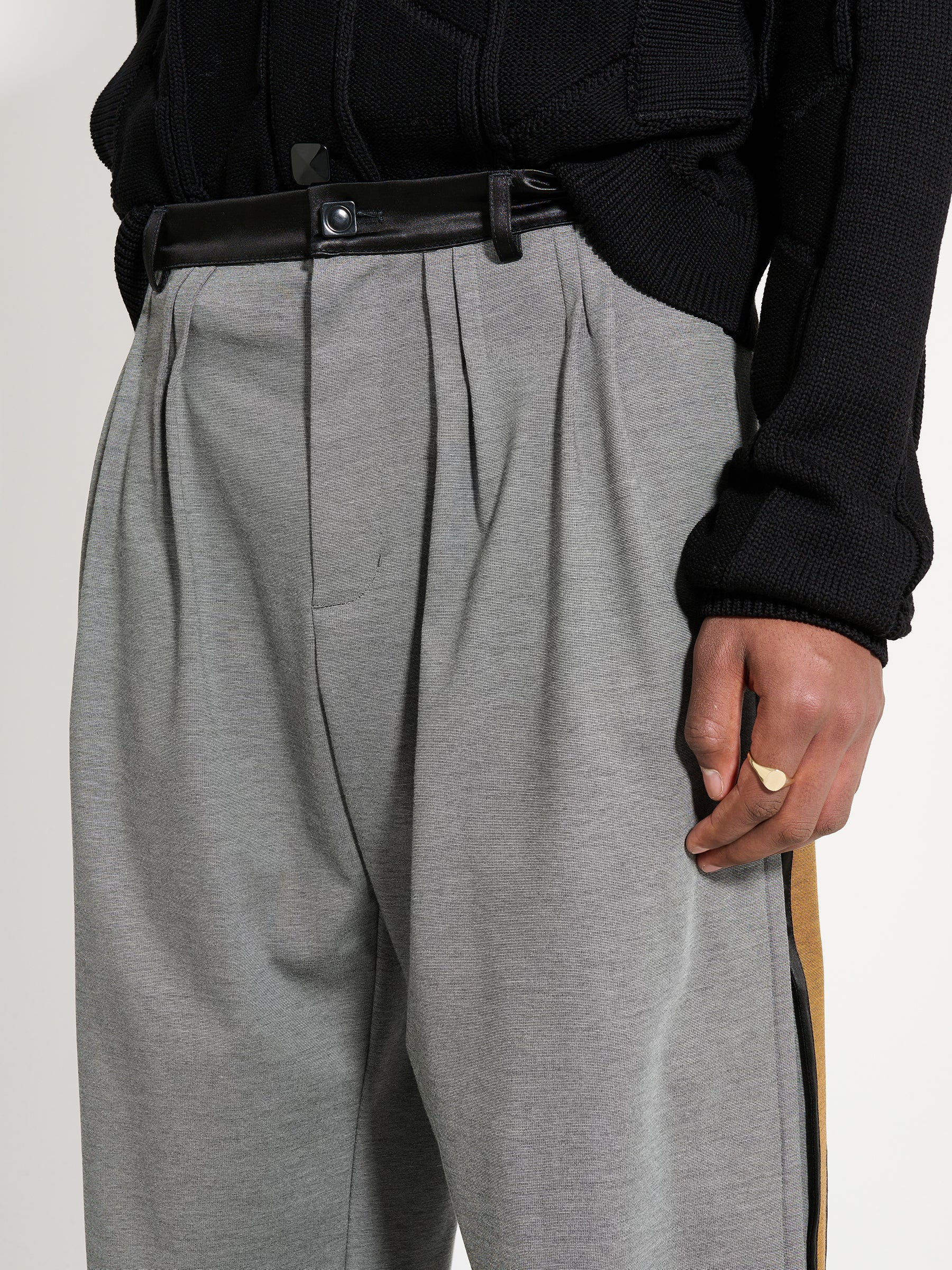 Kiko Kostadinov Ugo Side Trouser Iron Grey / Ochre