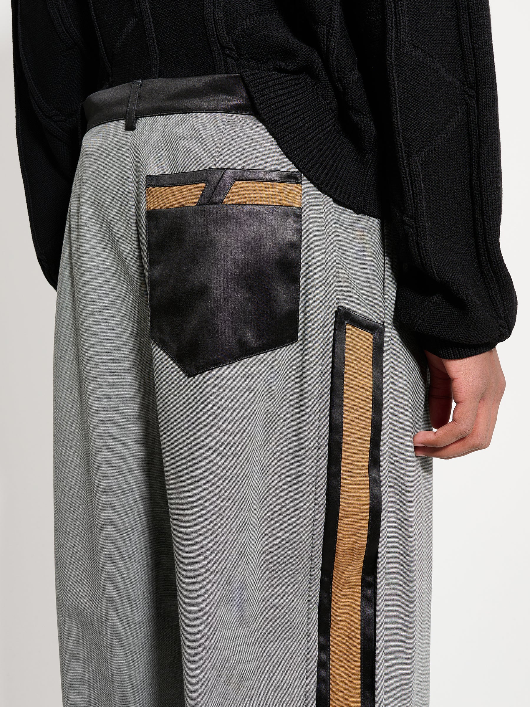 Kiko Kostadinov Ugo Side Trouser Iron Grey / Ochre