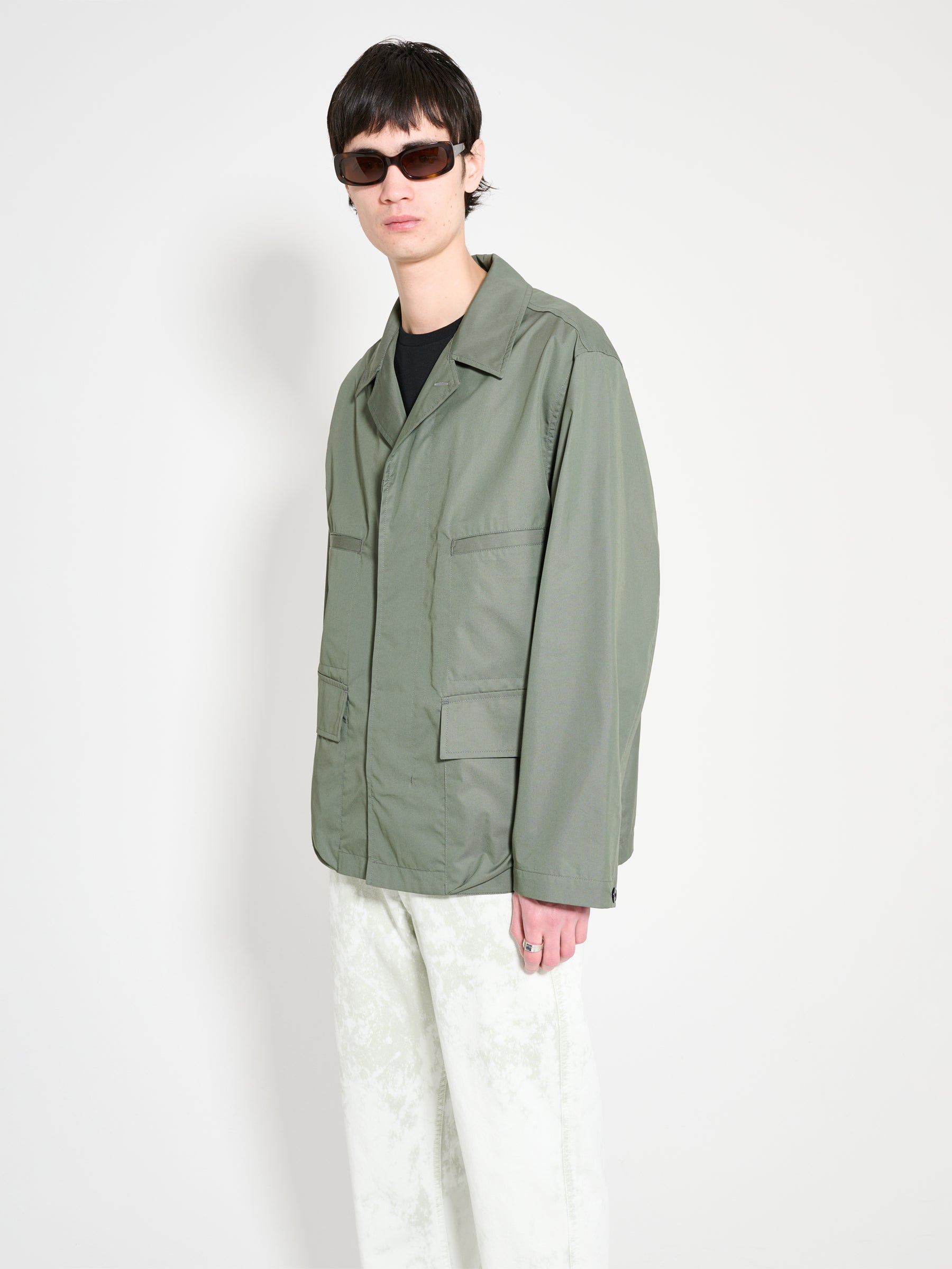 Lemaire 4 Pocket Overshirt Ash Grey