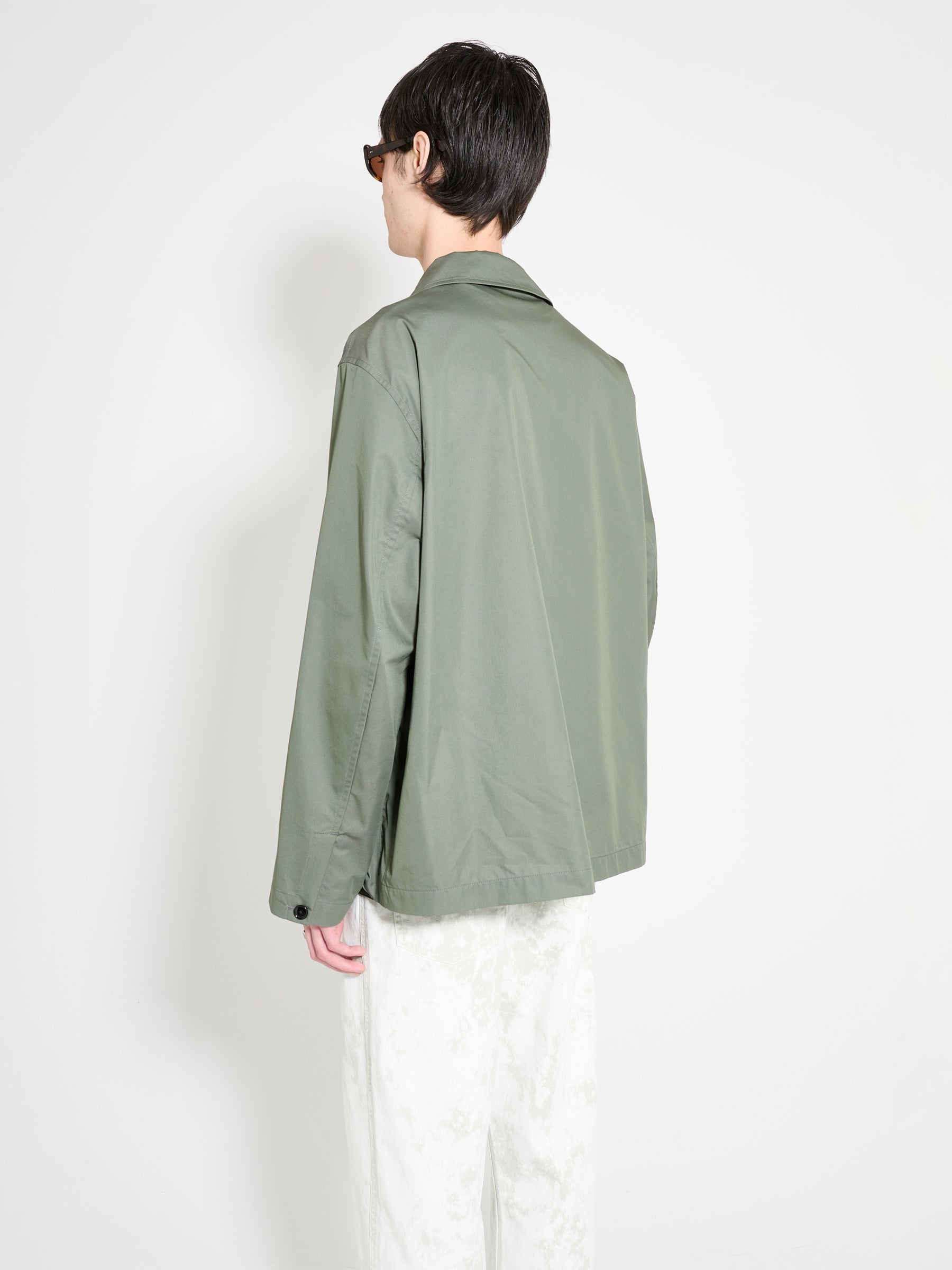 Lemaire 4 Pocket Overshirt Ash Grey