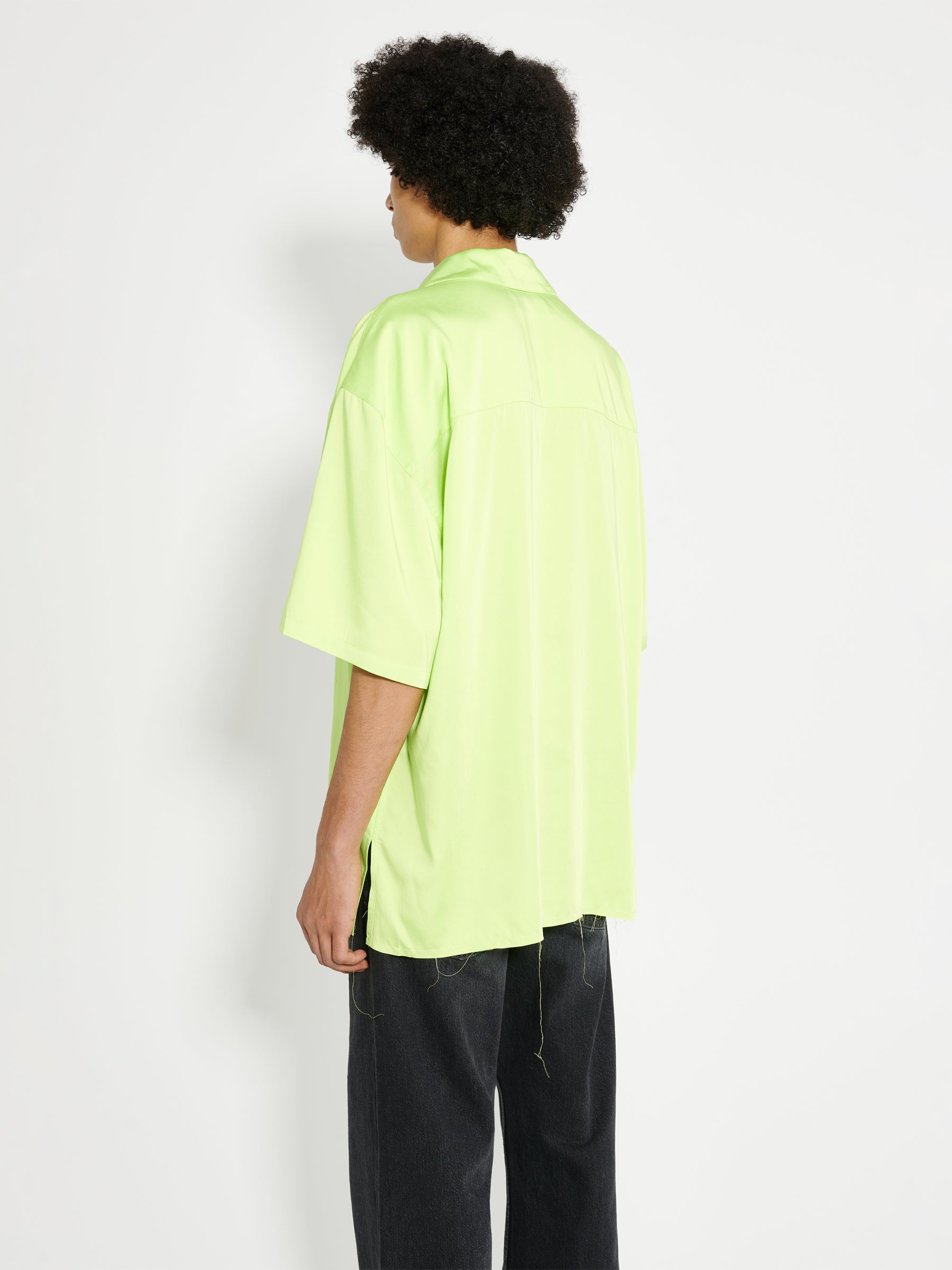 Martine Rose Camisole Shirt Lime / Iridescent
