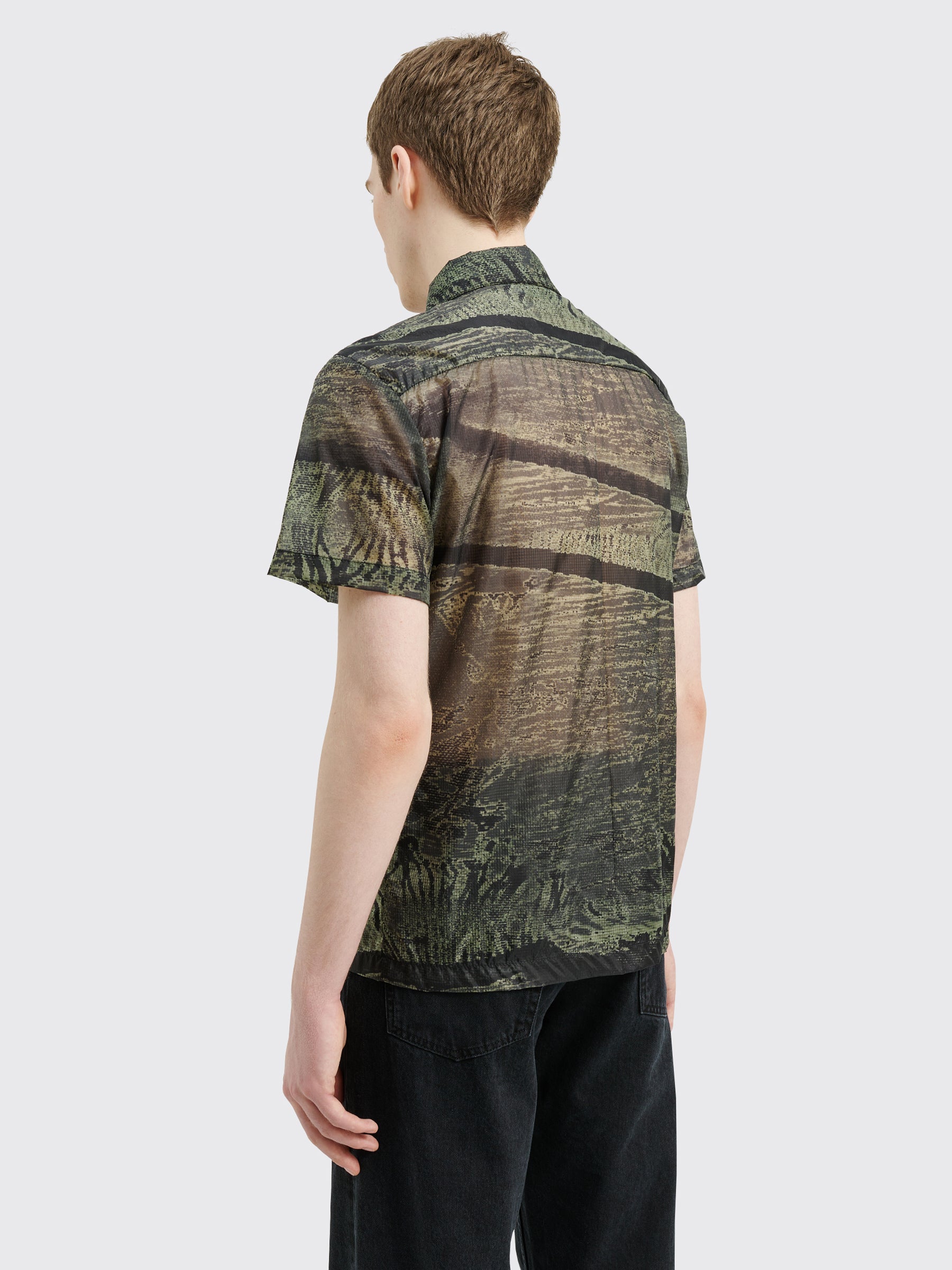 Olly Shinder Camouflage Shirt Forest Green