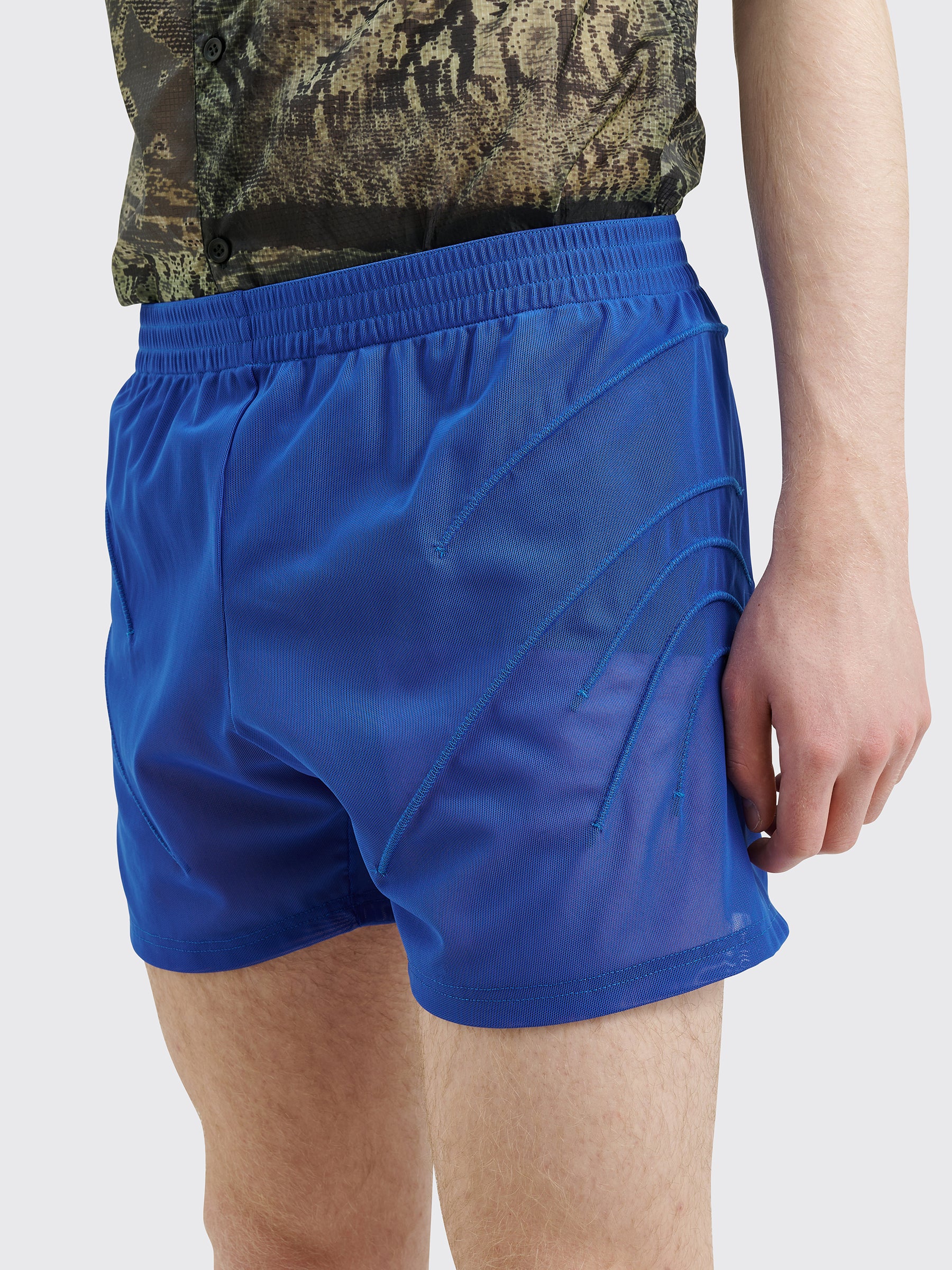 Olly Shinder Veins Sports Shorts Blue