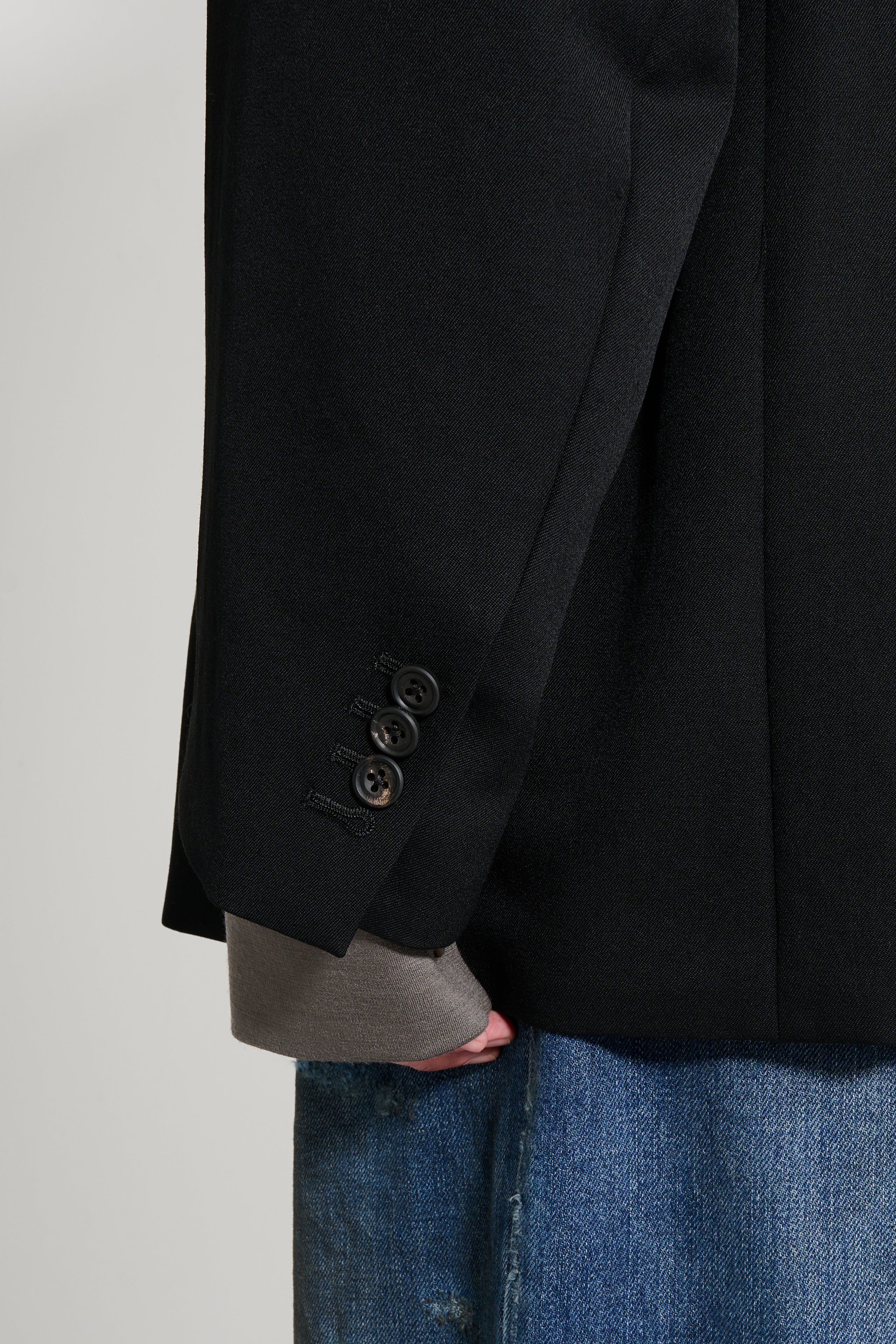ssstein Oversized Single Breasted Jacket Black