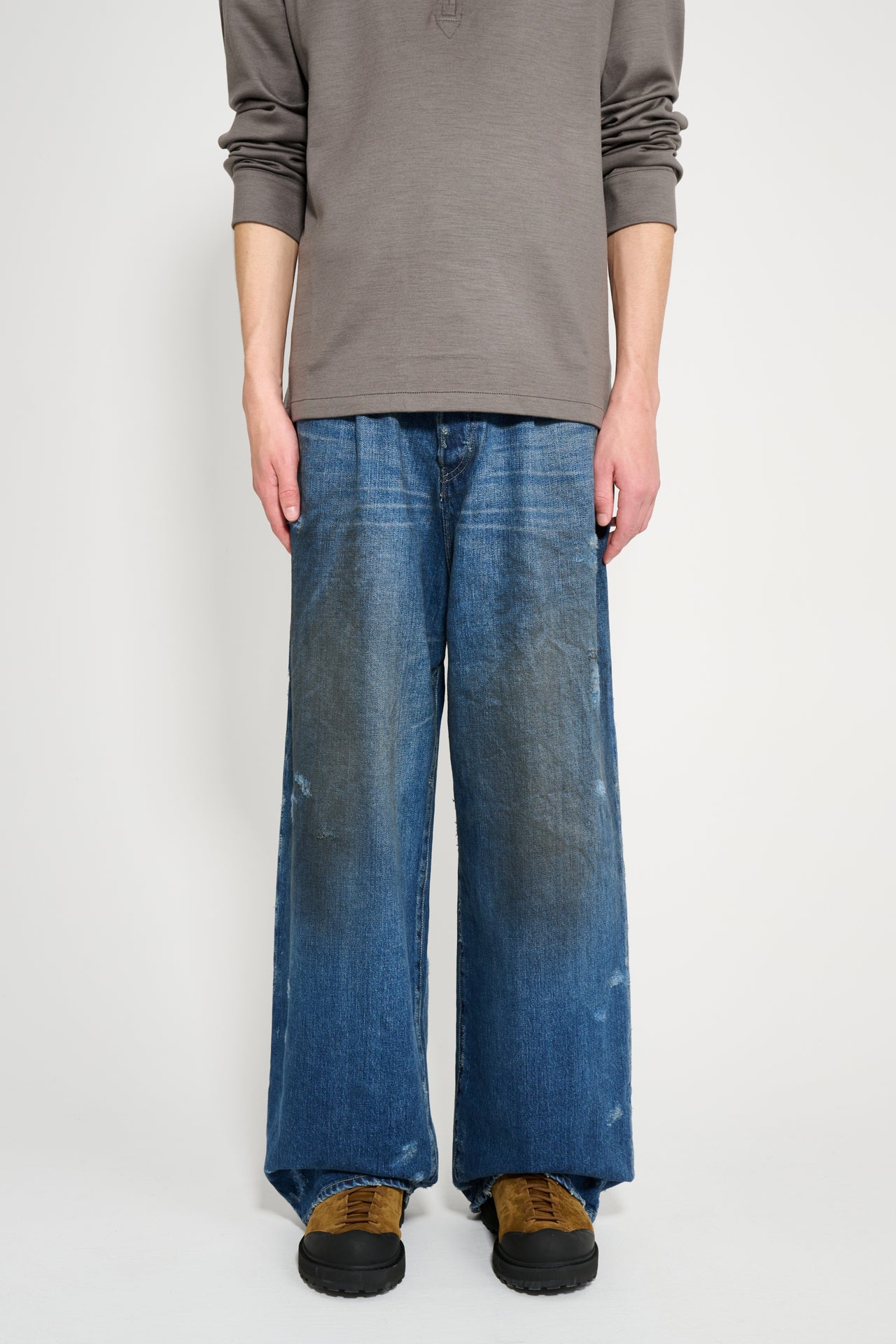 ssstein Baggy Denim Jeans Indigo