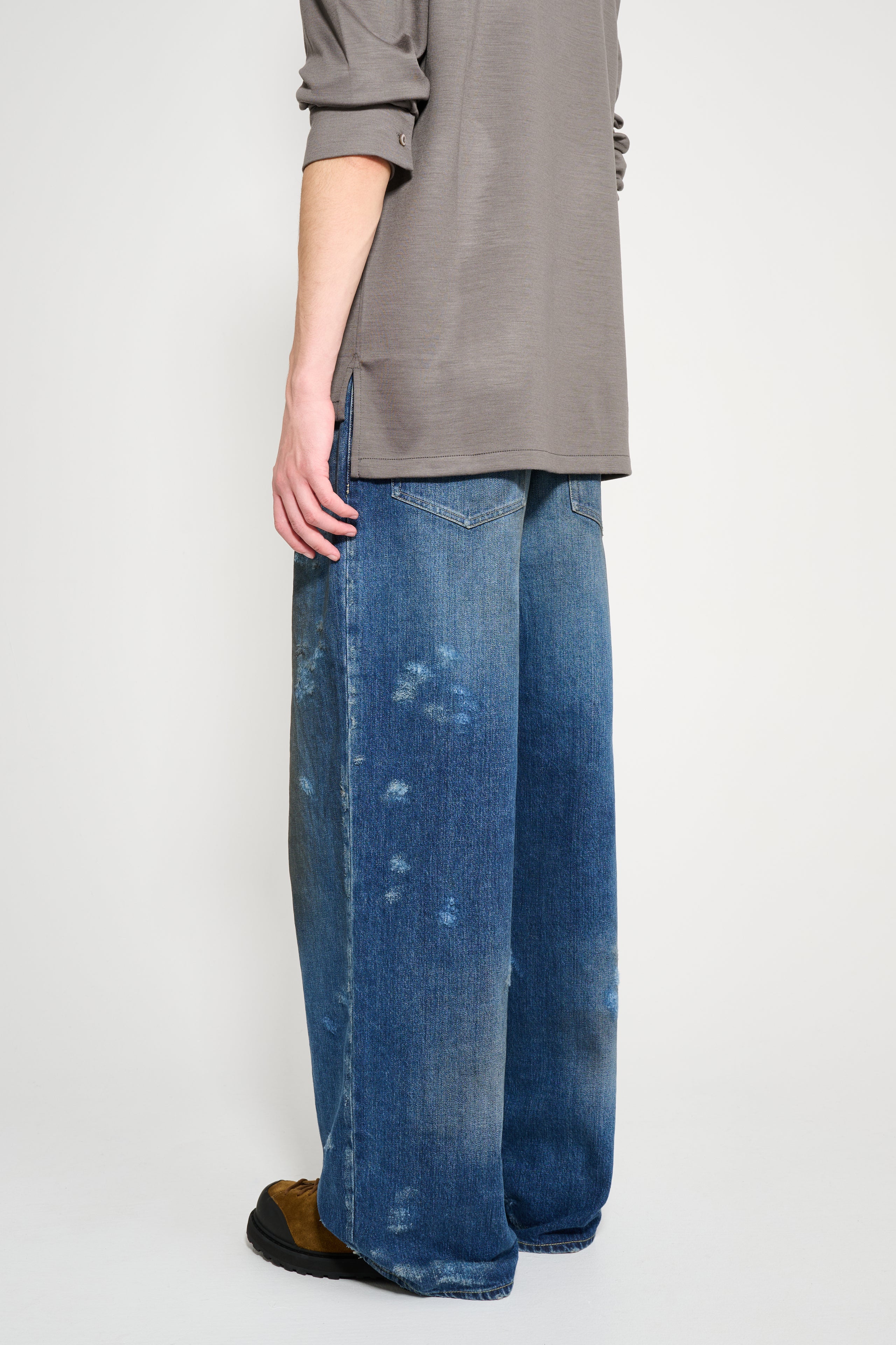 ssstein Baggy Denim Jeans Indigo