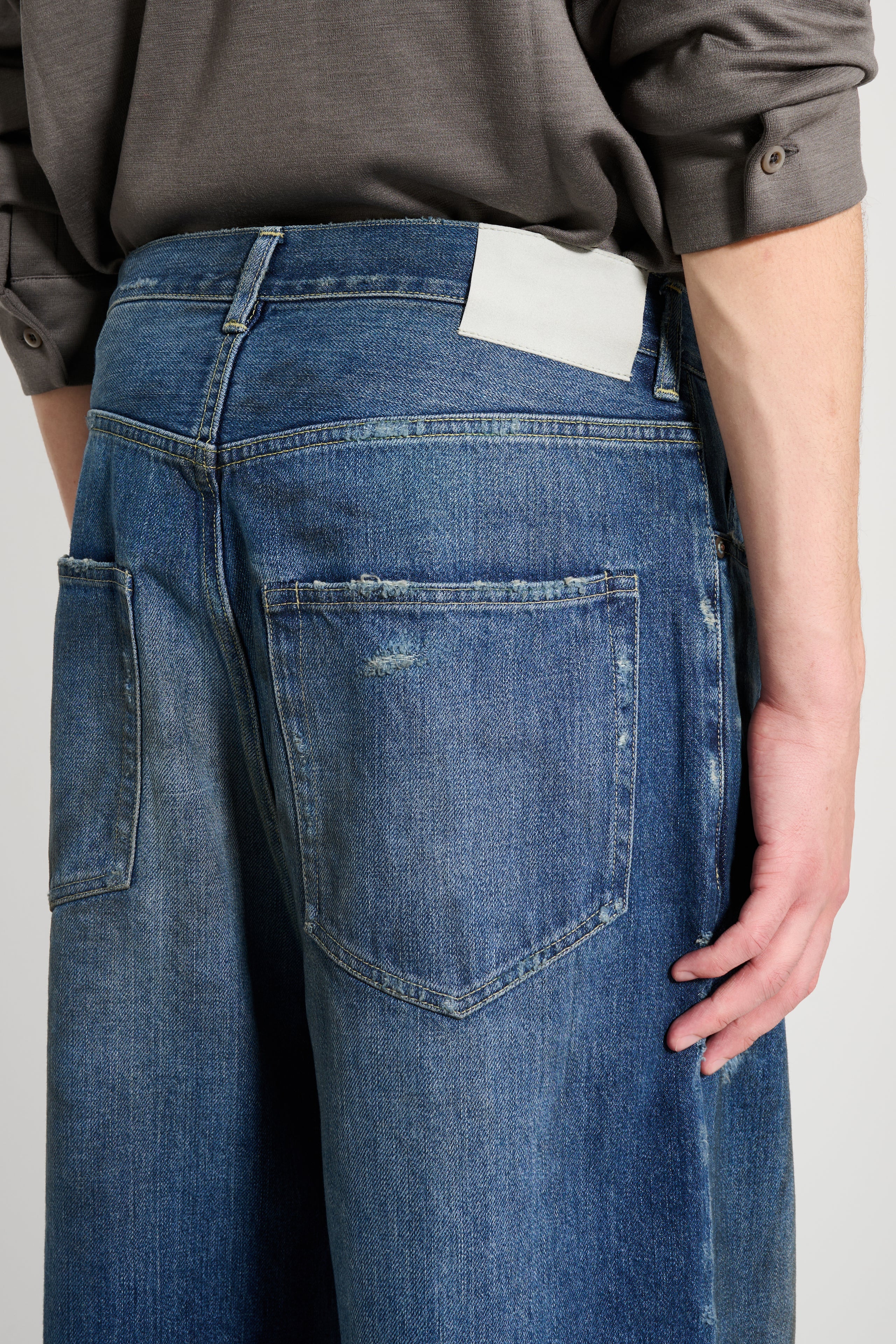 ssstein Baggy Denim Jeans Indigo