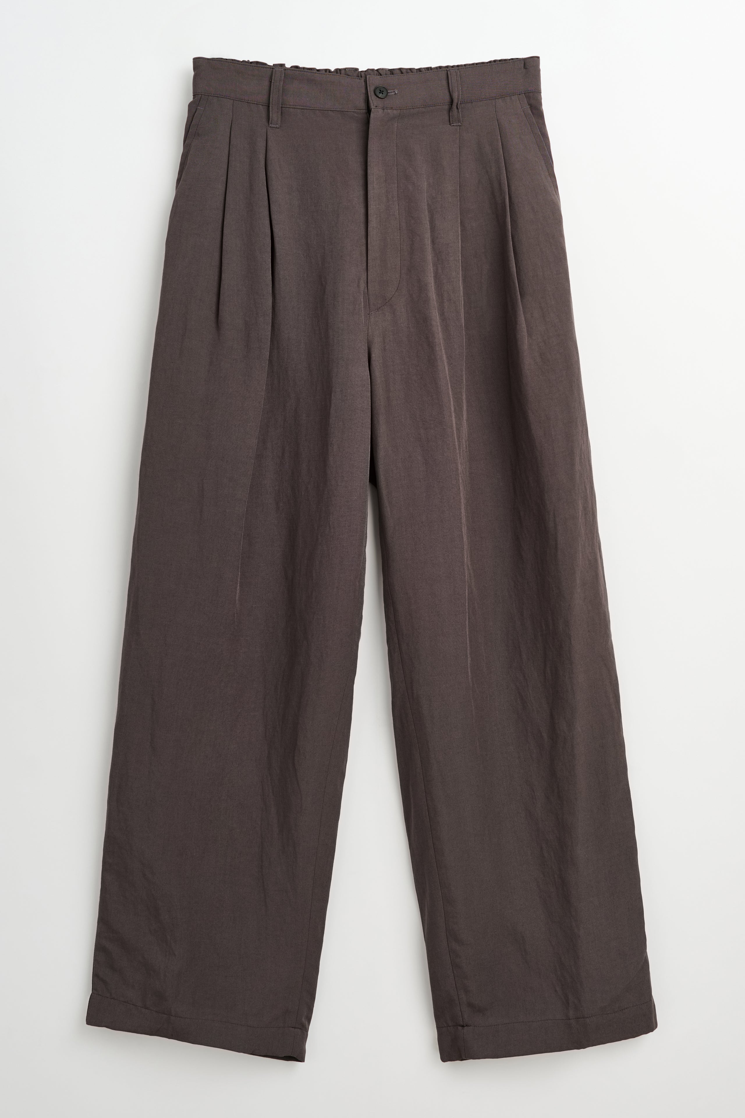 ssstein Rayon / Linen Wide Easy Trouser Charcoal