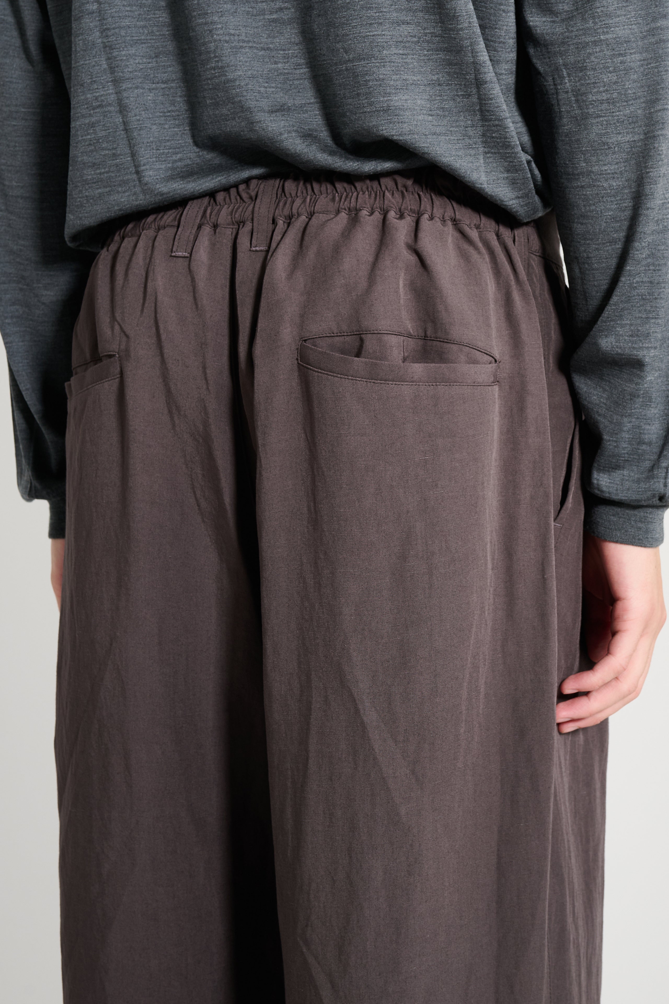 ssstein Rayon / Linen Wide Easy Trouser Charcoal