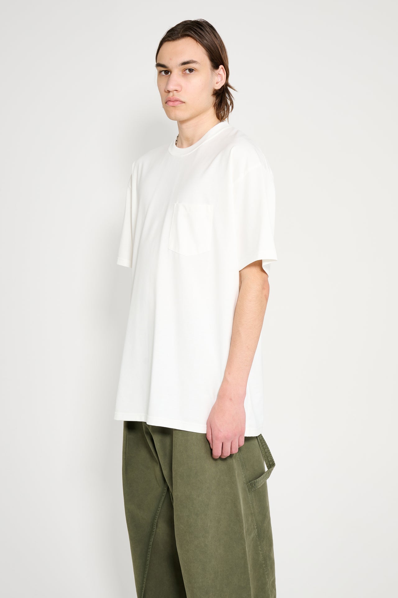 ssstein Oversized Pocket Tee White