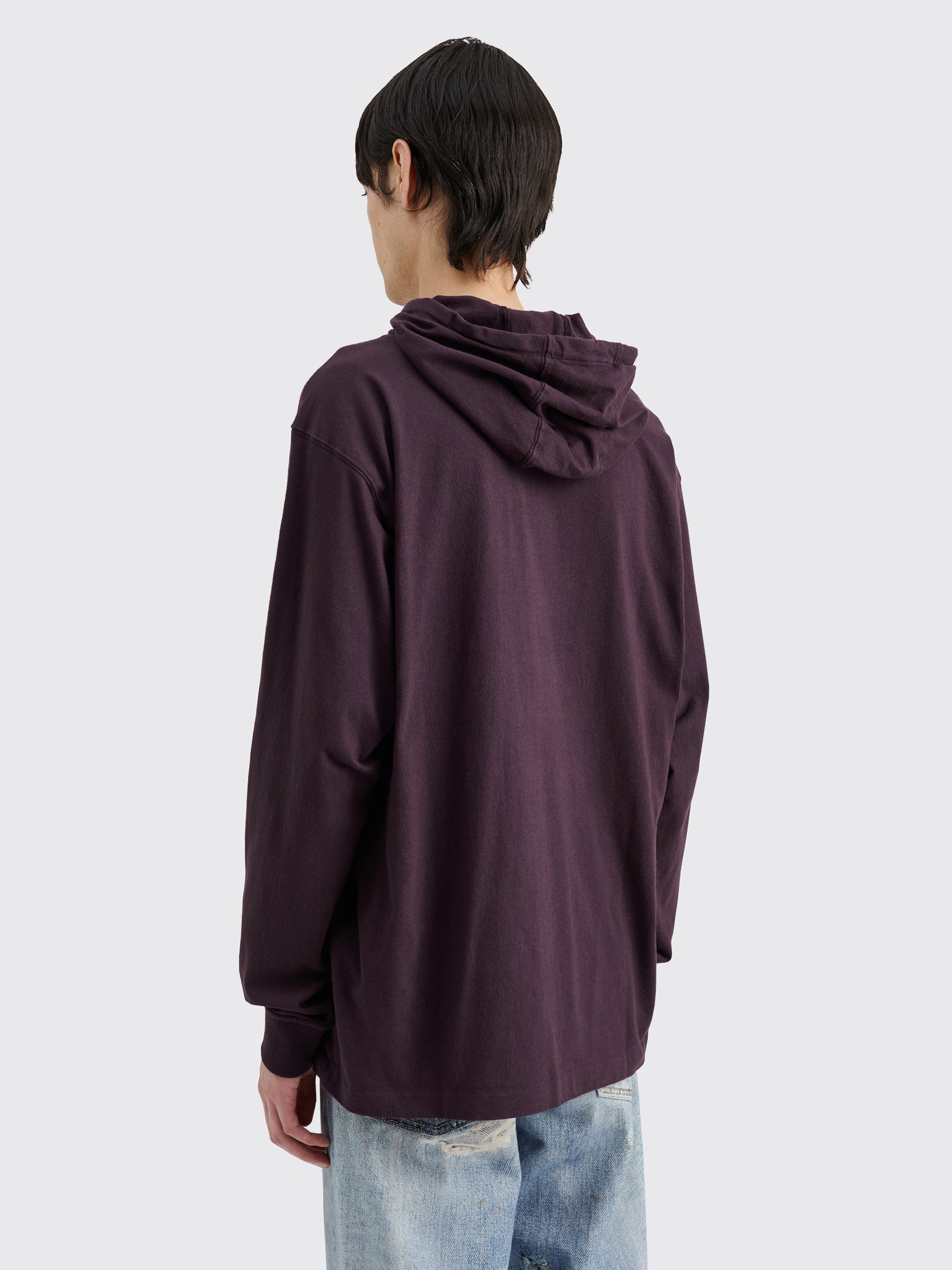Stone Island Hooded Chest Logo T-shirt Dark Burgundy