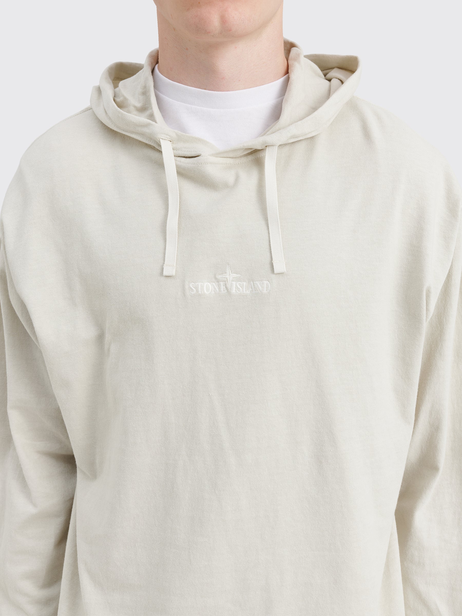 Stone Island Hooded Chest Logo T-shirt Plaster
