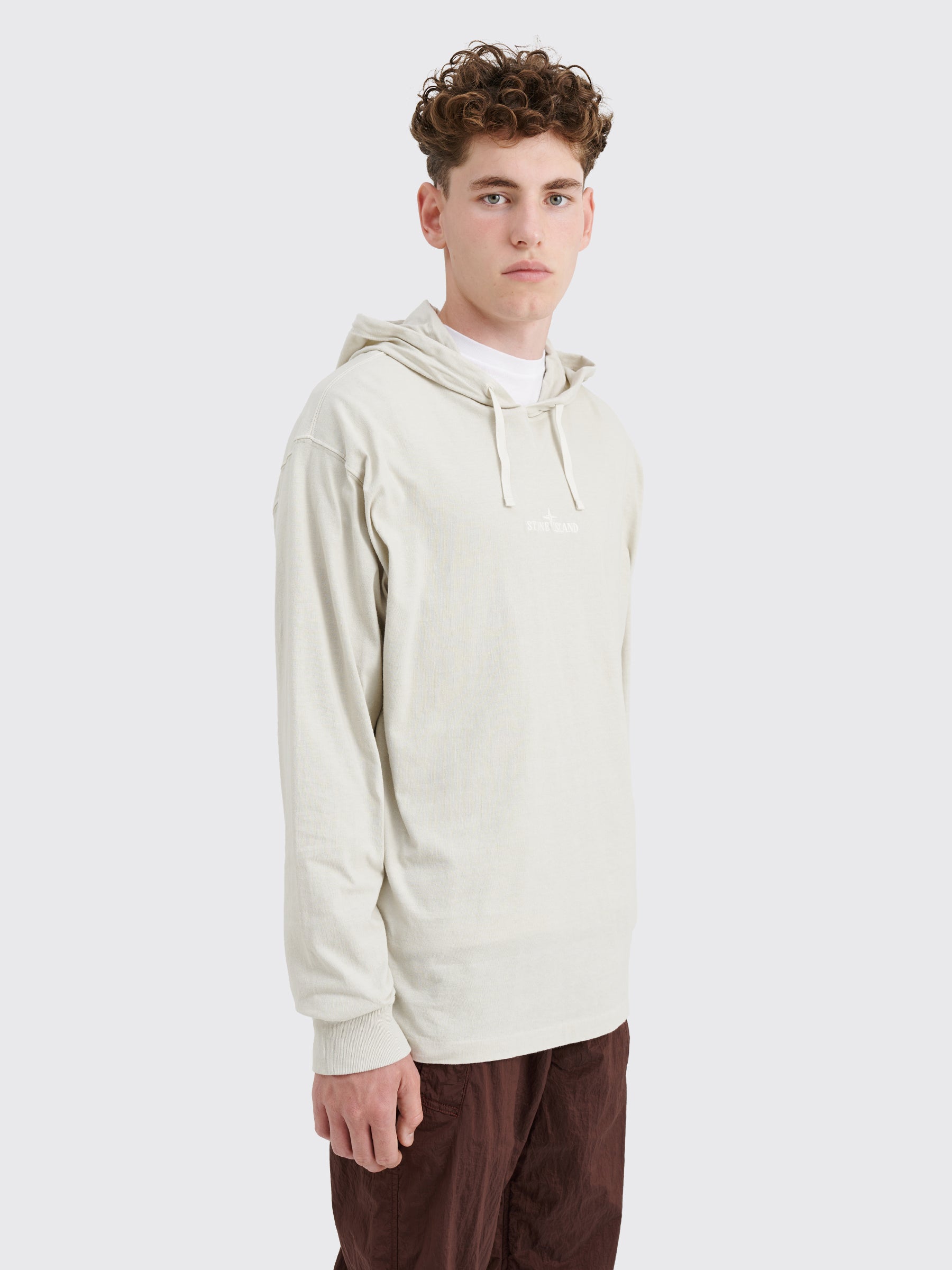 Stone Island Hooded Chest Logo T-shirt Plaster