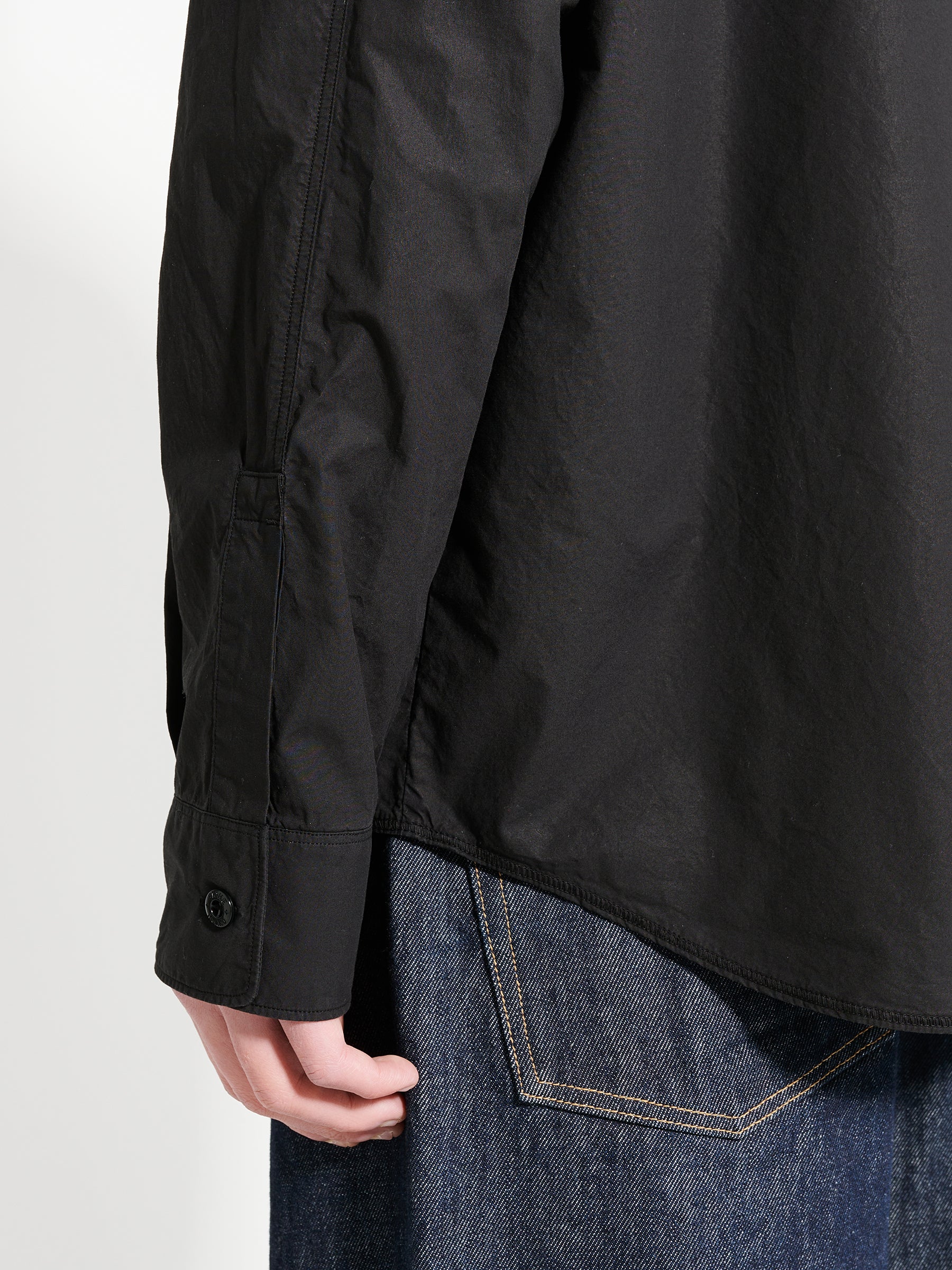 Stone Island Button Down Shirt Black
